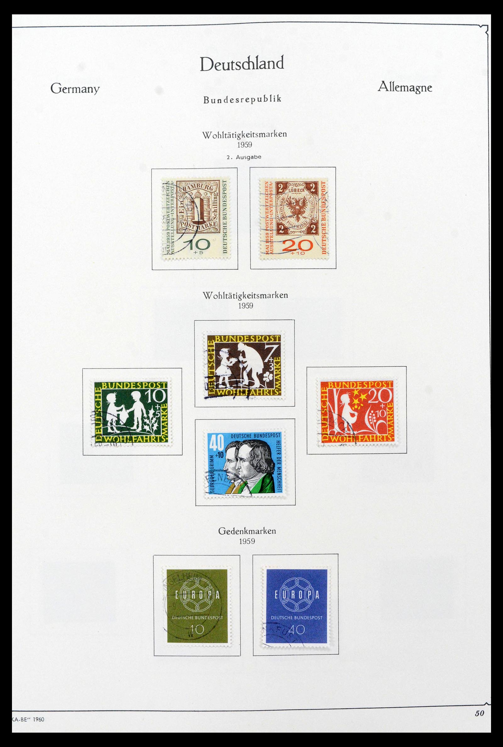39148 0022 - Stamp collection 39148 Bundespost 1949-1987.