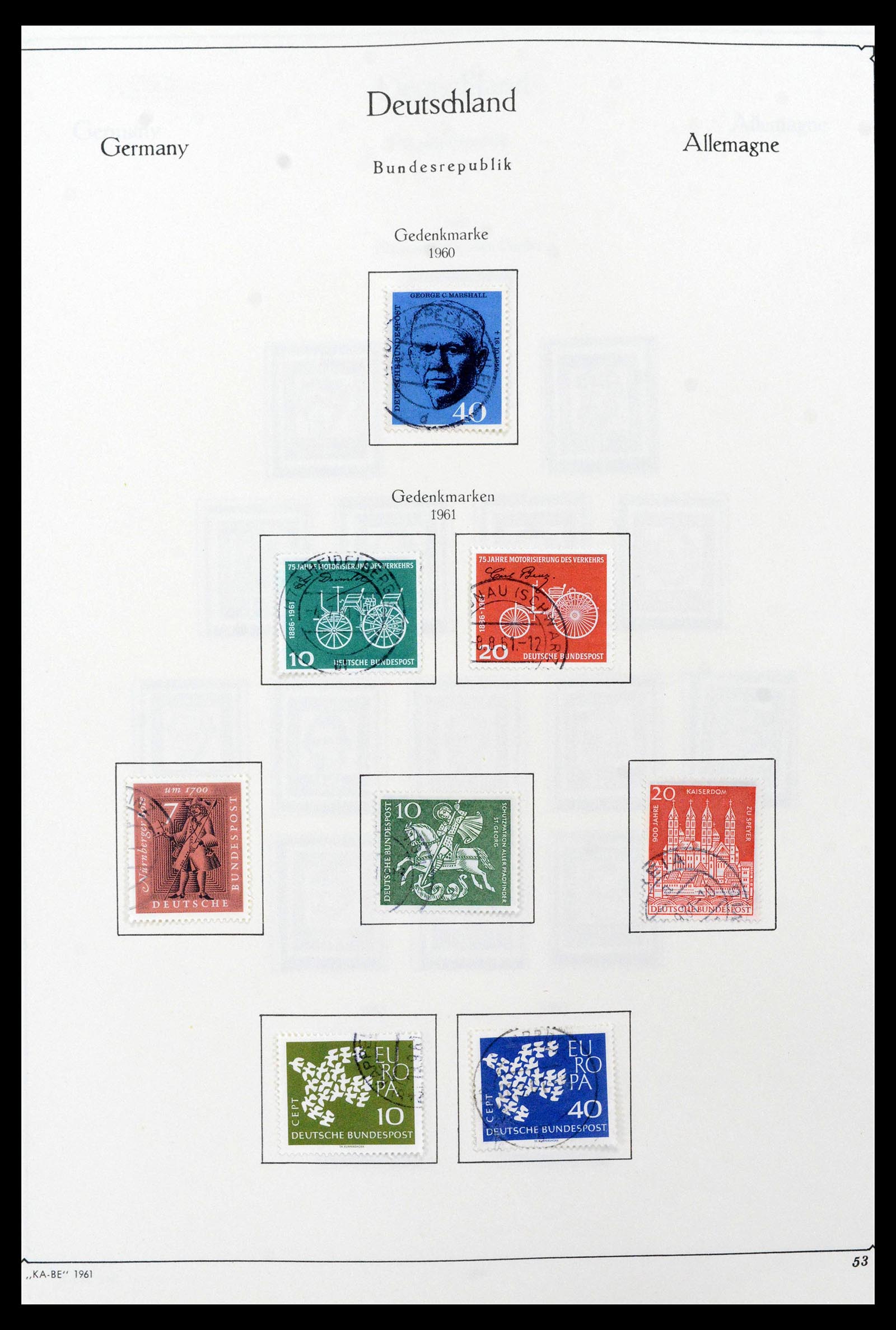 39148 0025 - Stamp collection 39148 Bundespost 1949-1987.