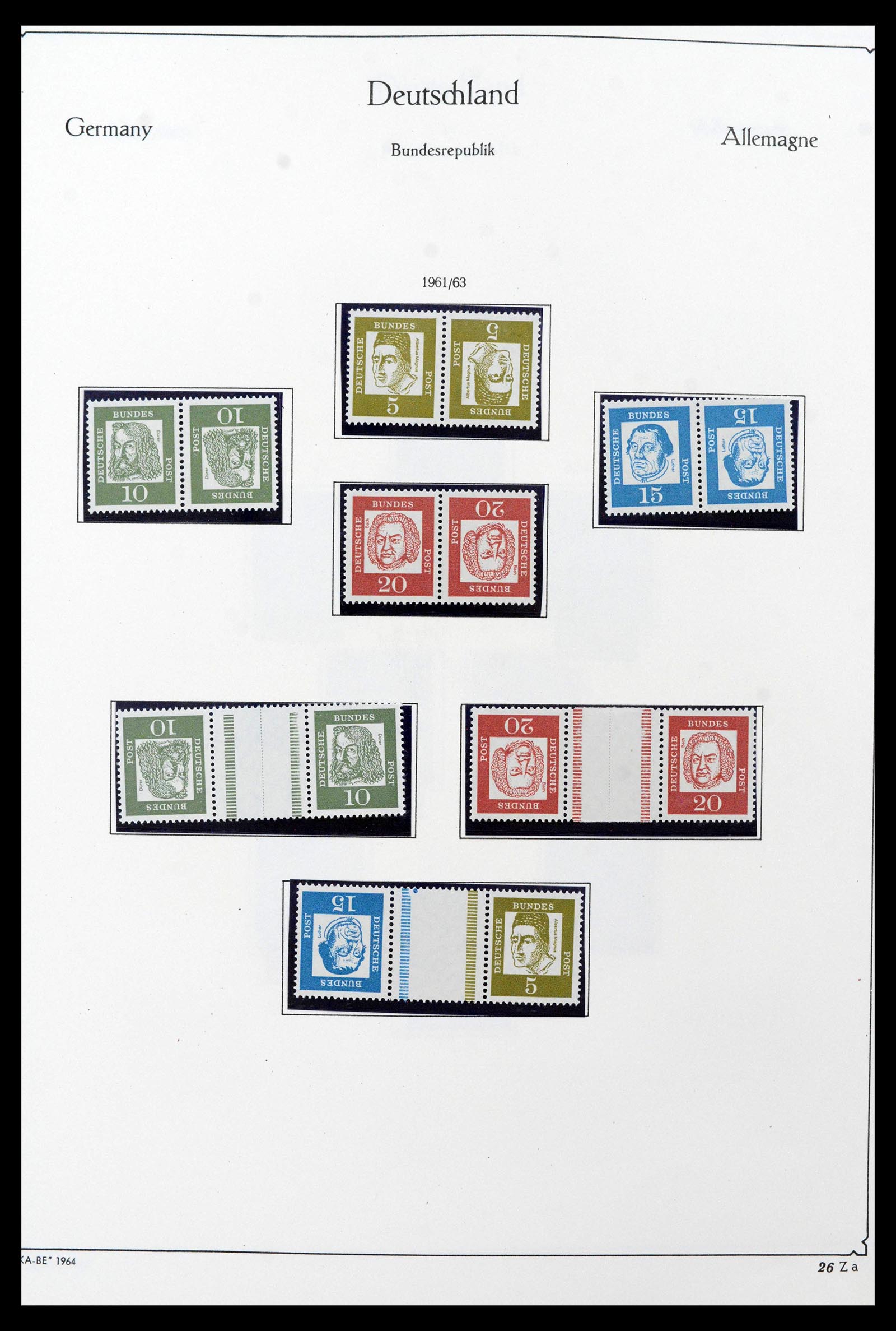 39148 0028 - Stamp collection 39148 Bundespost 1949-1987.
