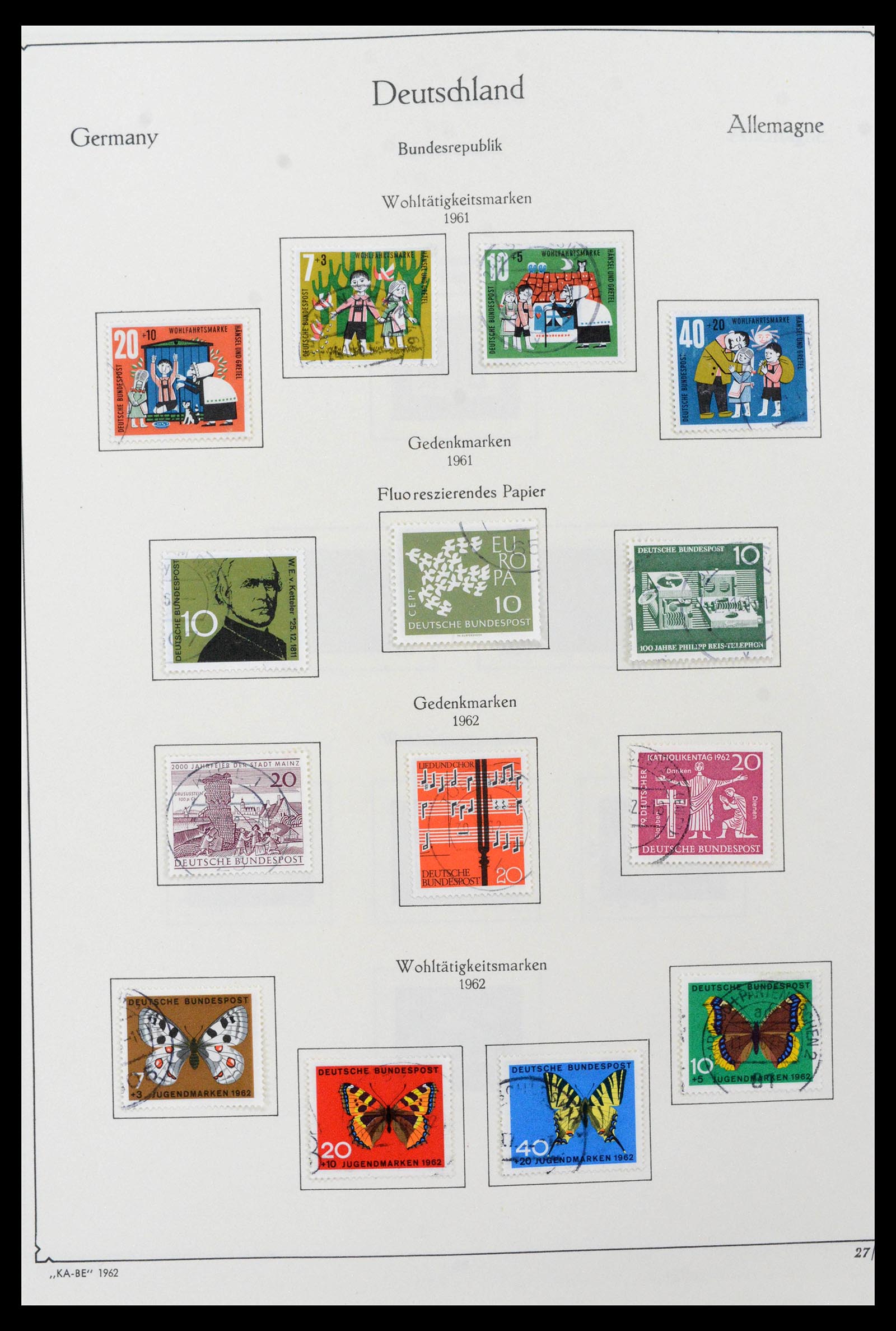 39148 0030 - Stamp collection 39148 Bundespost 1949-1987.