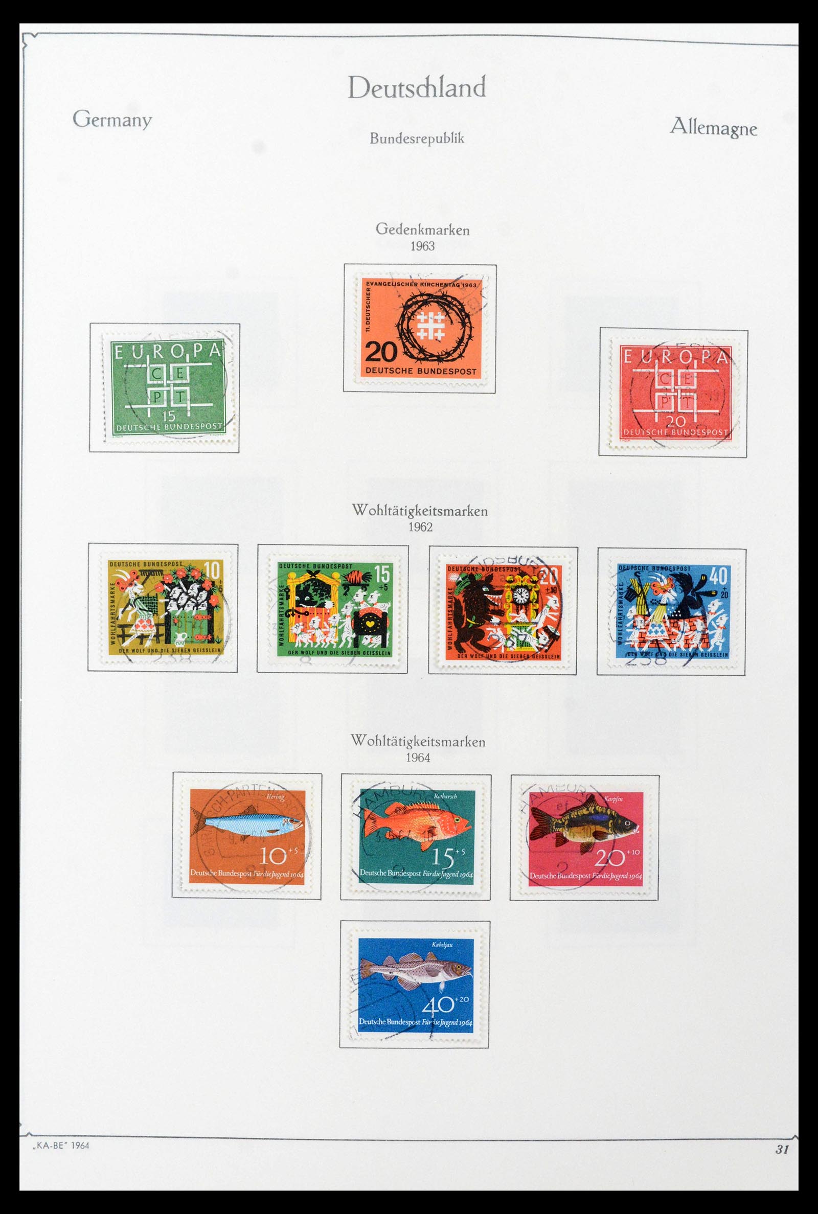 39148 0034 - Stamp collection 39148 Bundespost 1949-1987.