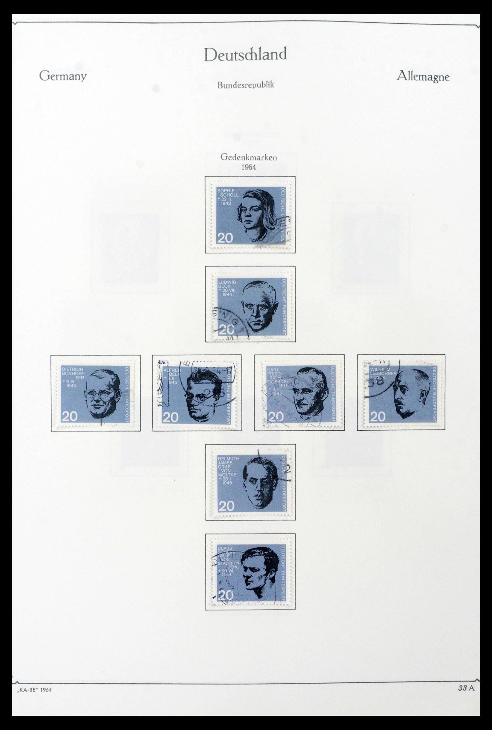 39148 0037 - Stamp collection 39148 Bundespost 1949-1987.