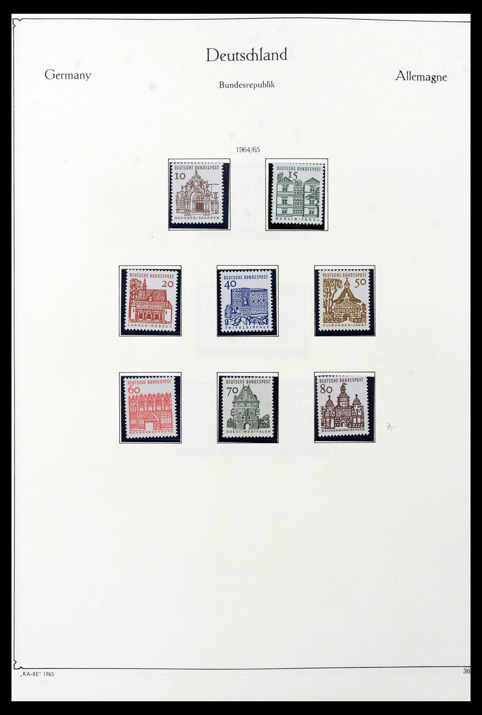 39148 0040 - Stamp collection 39148 Bundespost 1949-1987.