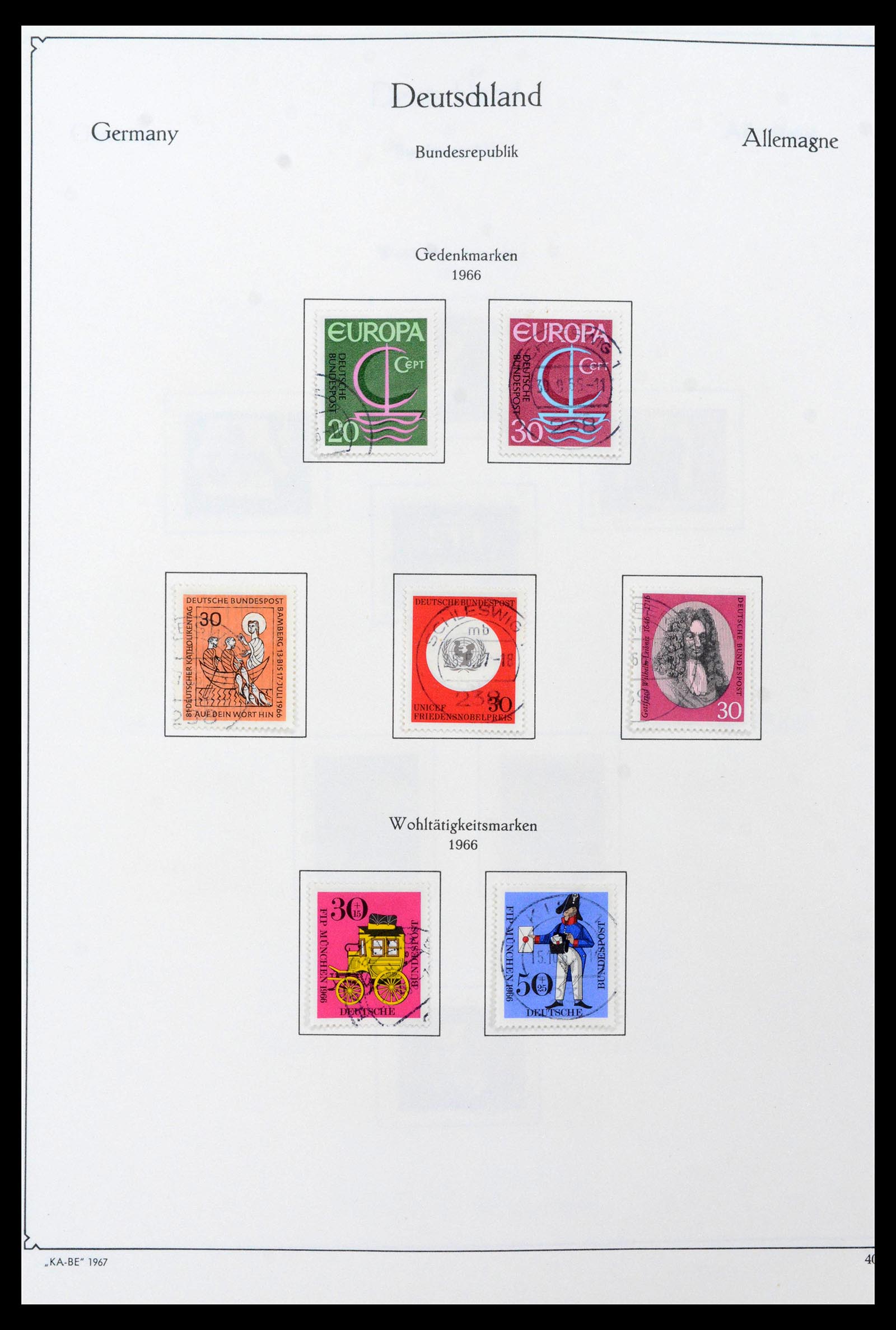 39148 0045 - Stamp collection 39148 Bundespost 1949-1987.
