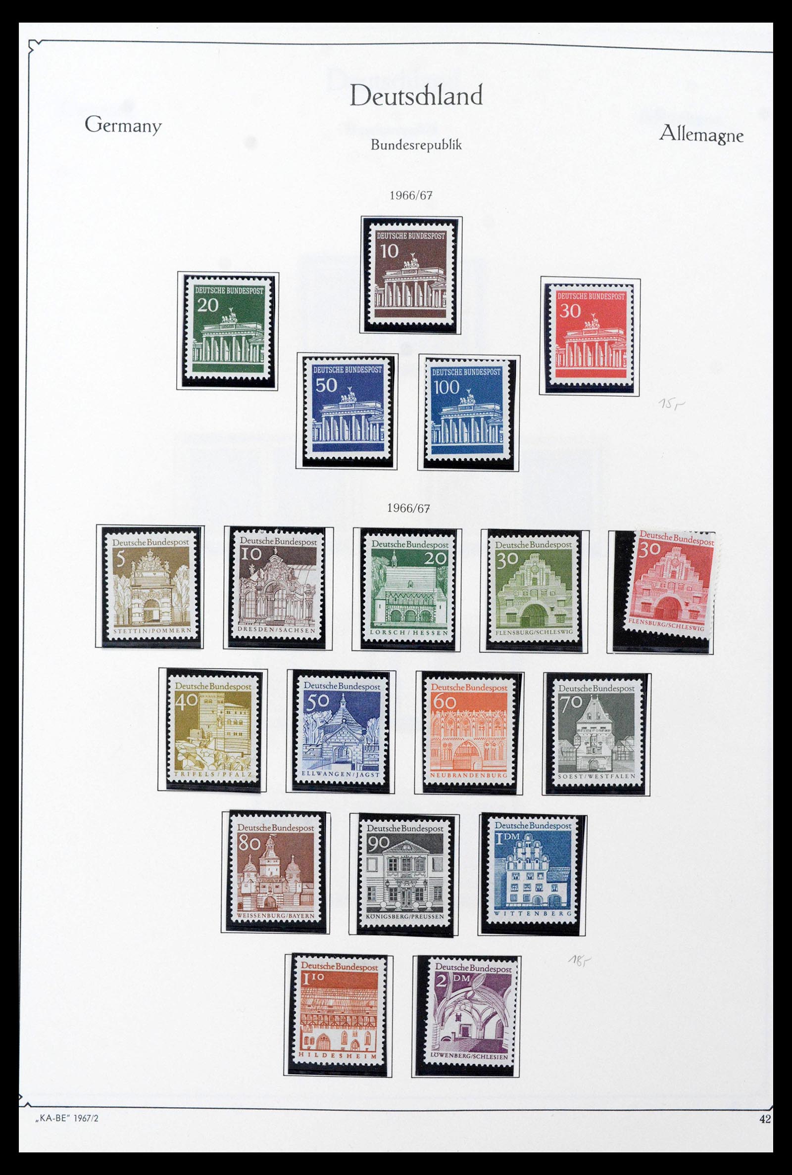 39148 0047 - Stamp collection 39148 Bundespost 1949-1987.