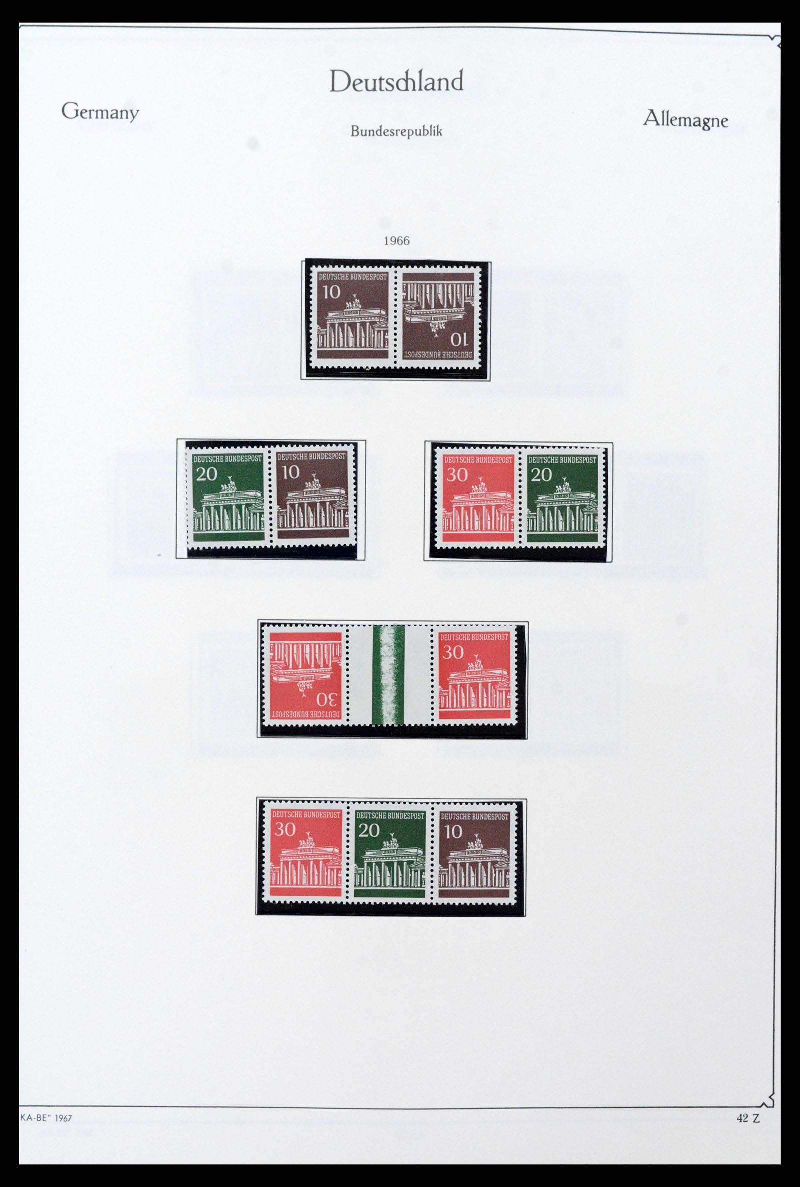 39148 0048 - Stamp collection 39148 Bundespost 1949-1987.
