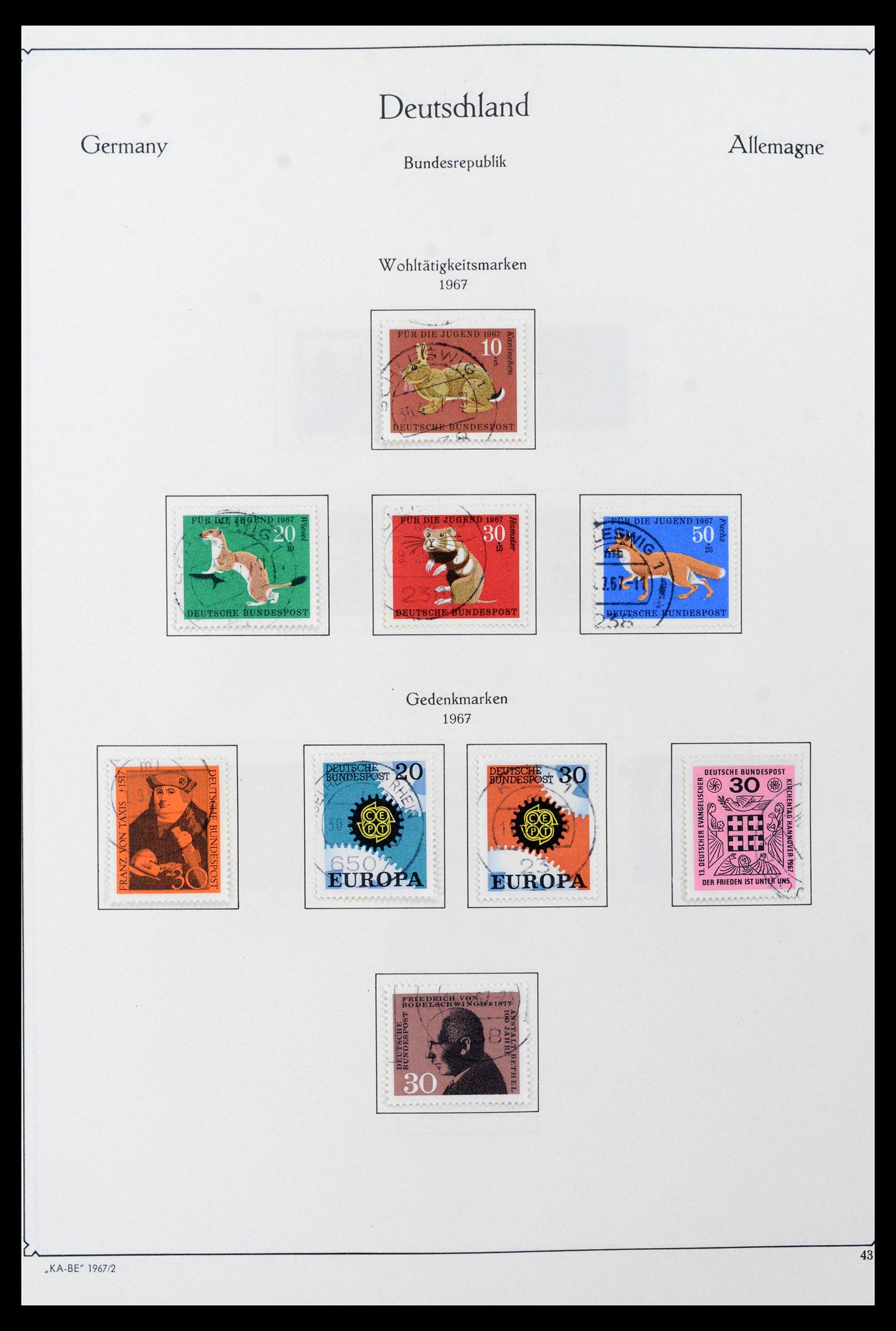 39148 0050 - Stamp collection 39148 Bundespost 1949-1987.