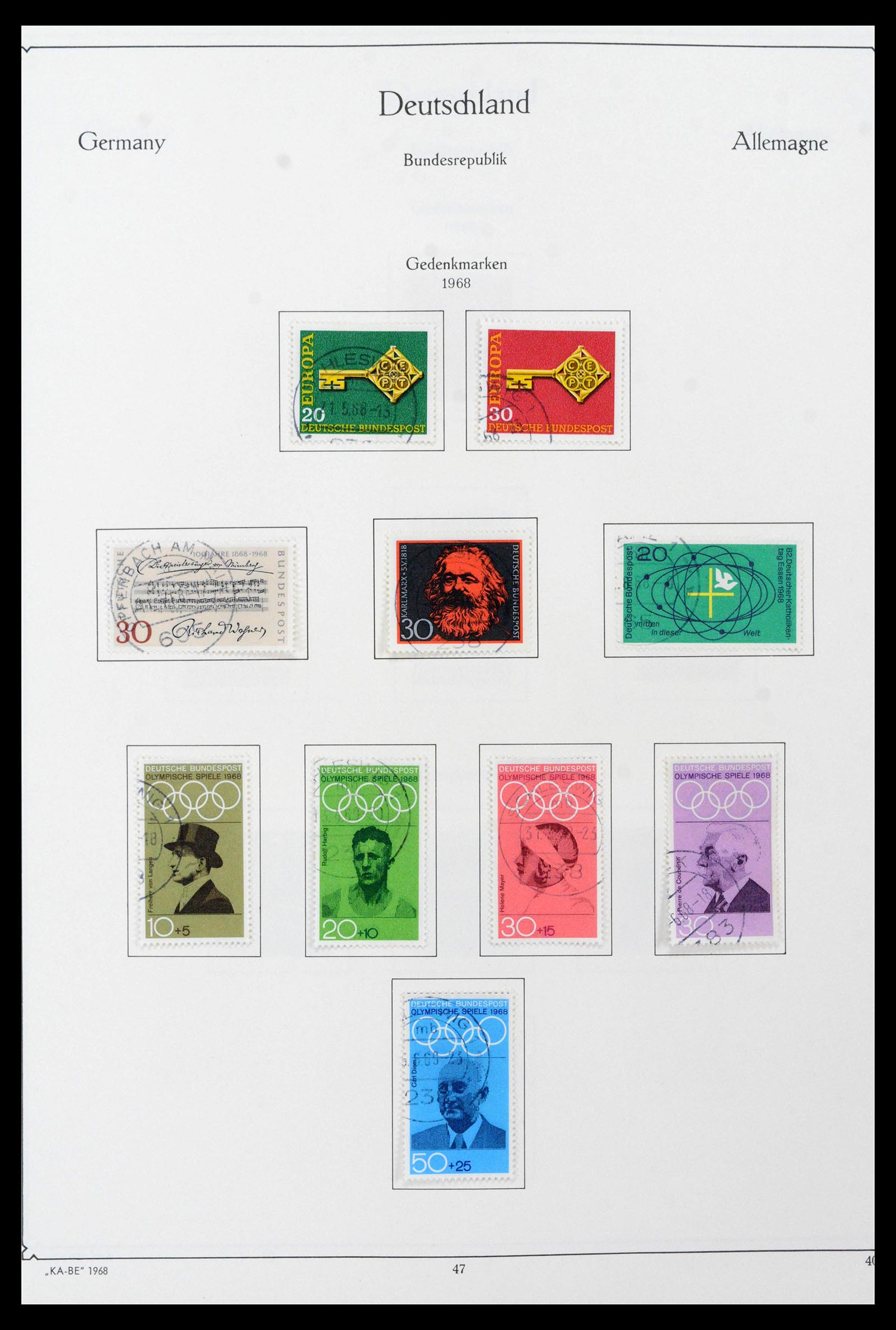 39148 0055 - Stamp collection 39148 Bundespost 1949-1987.