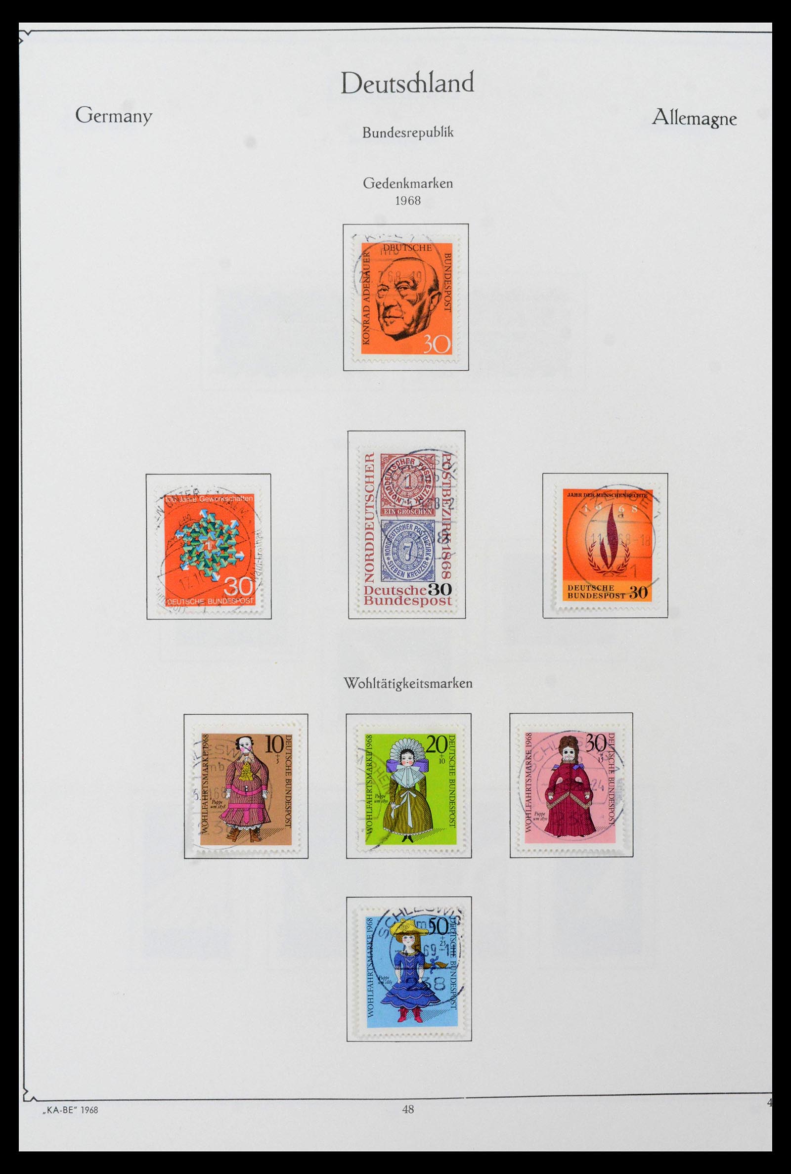 39148 0056 - Stamp collection 39148 Bundespost 1949-1987.