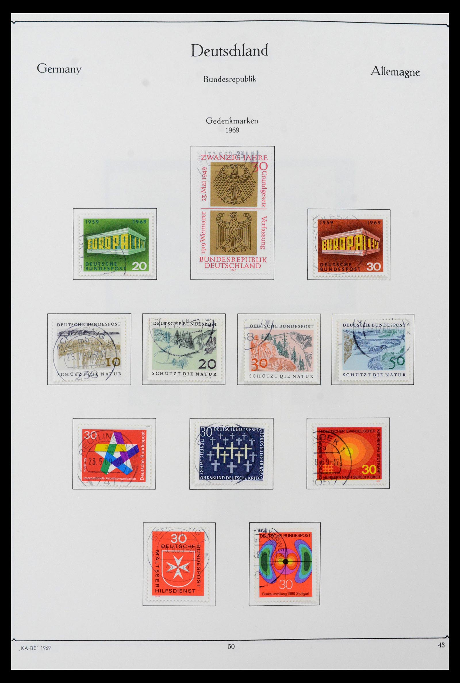 39148 0058 - Stamp collection 39148 Bundespost 1949-1987.