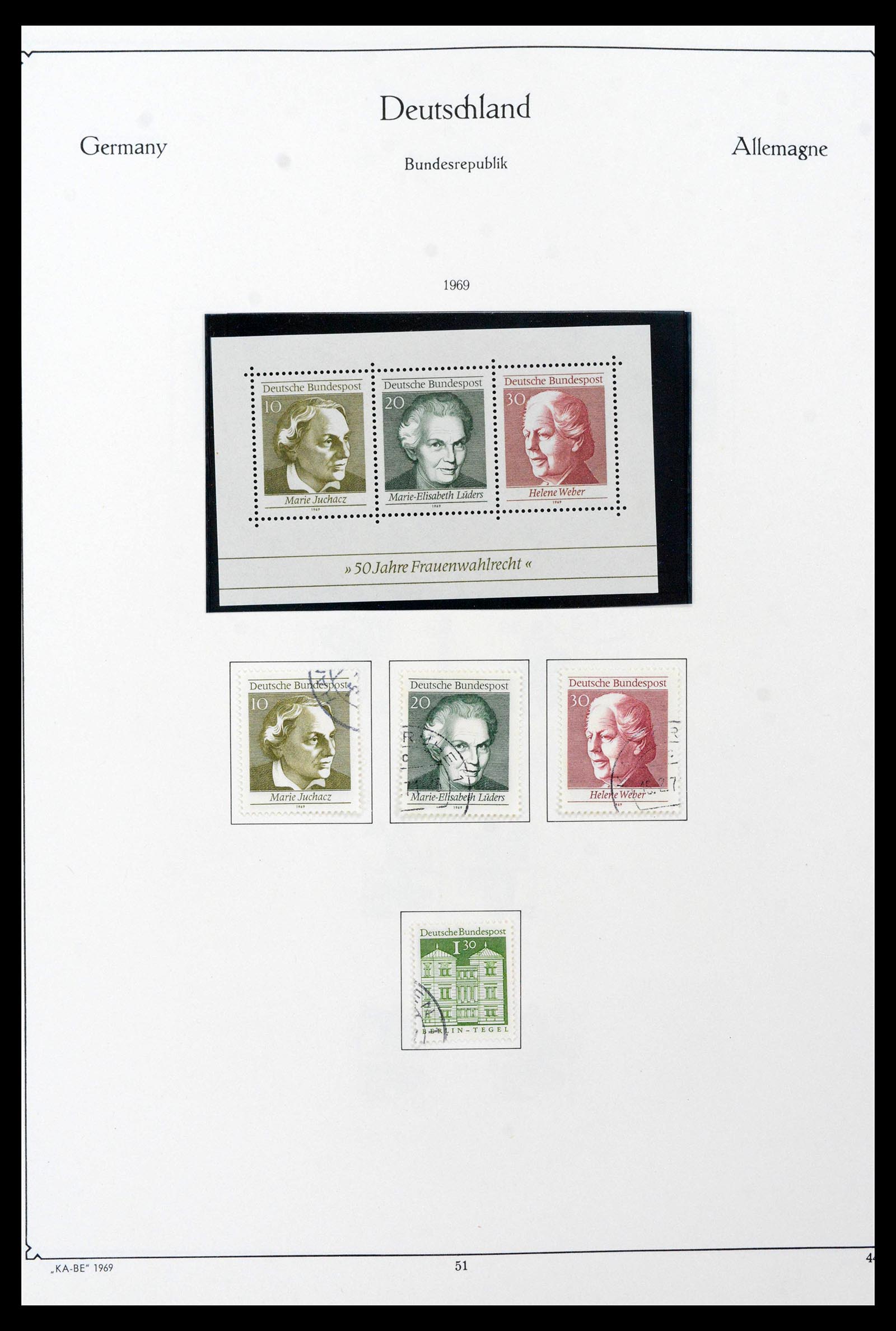 39148 0059 - Stamp collection 39148 Bundespost 1949-1987.