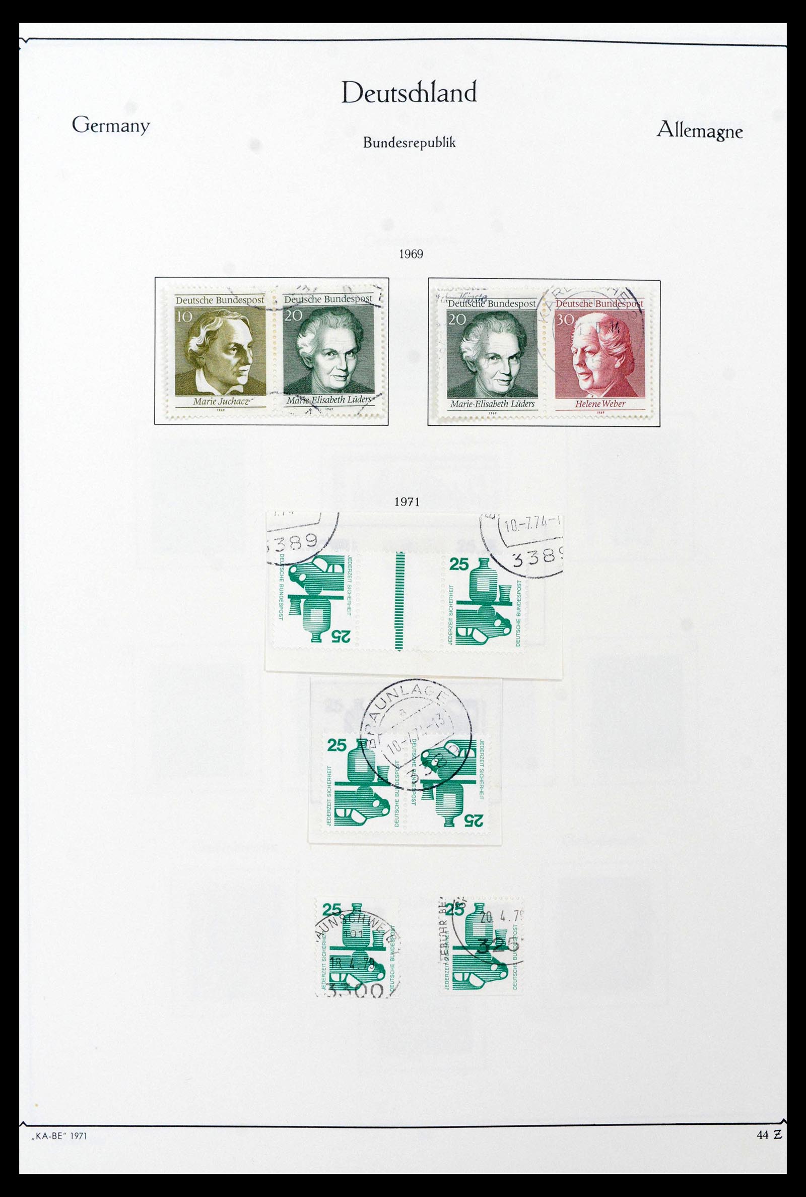 39148 0060 - Stamp collection 39148 Bundespost 1949-1987.