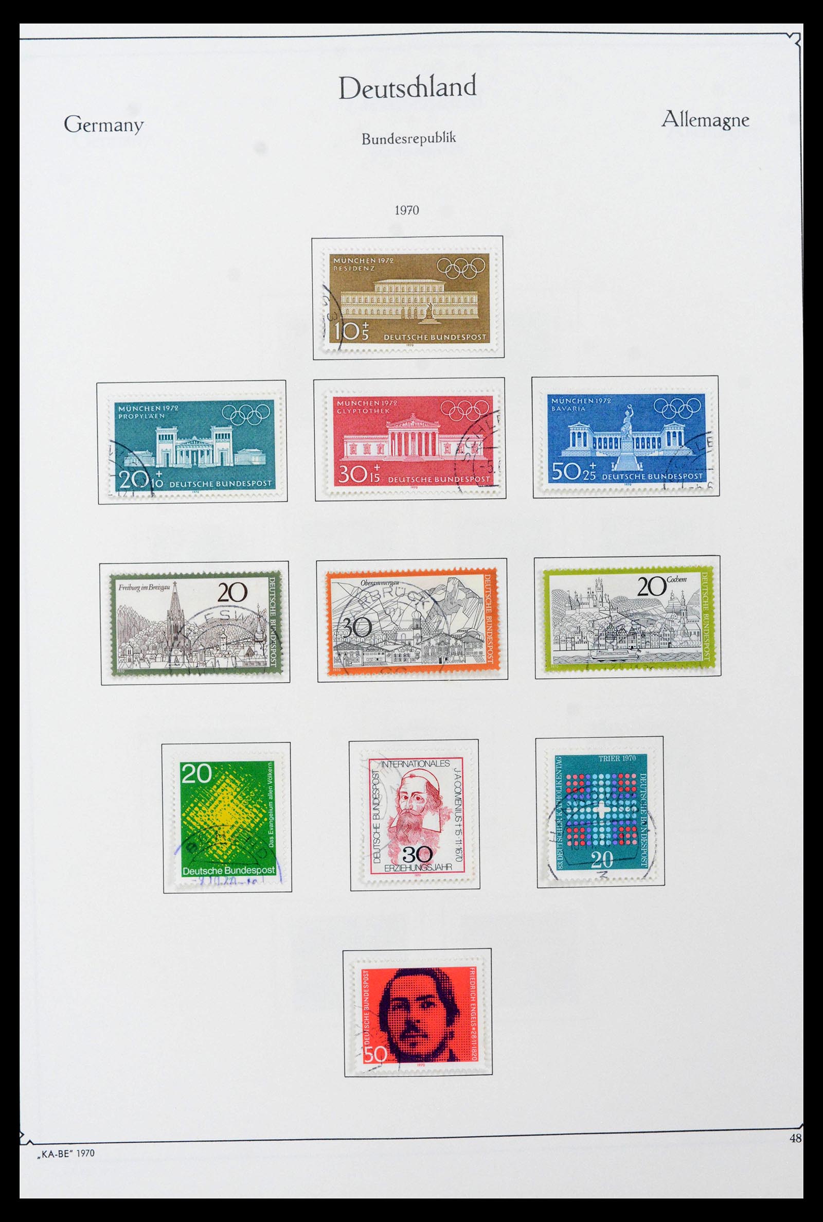 39148 0064 - Stamp collection 39148 Bundespost 1949-1987.