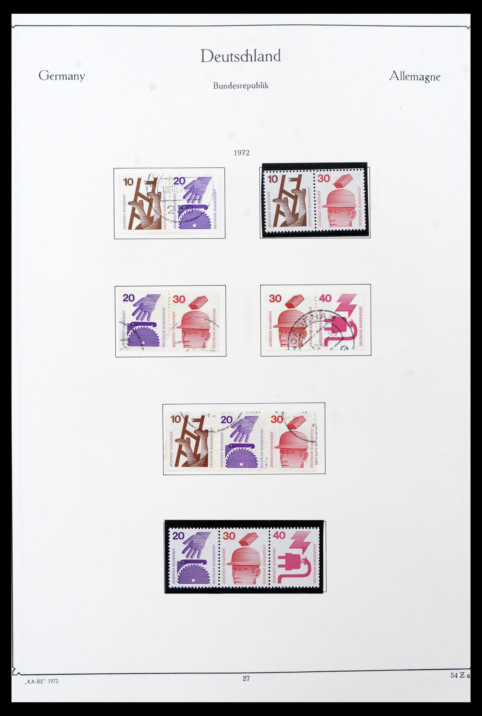 39148 0073 - Stamp collection 39148 Bundespost 1949-1987.
