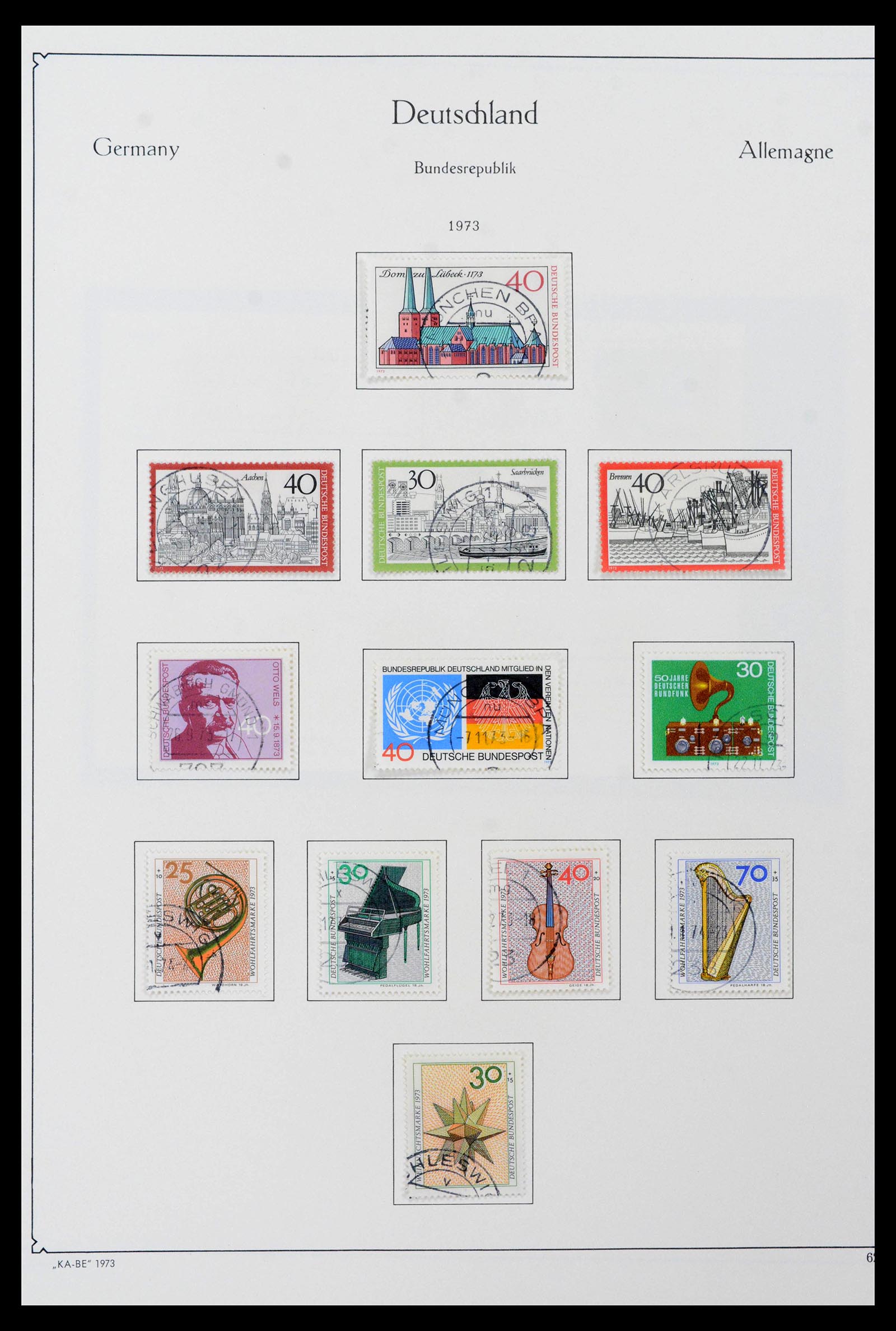39148 0084 - Stamp collection 39148 Bundespost 1949-1987.