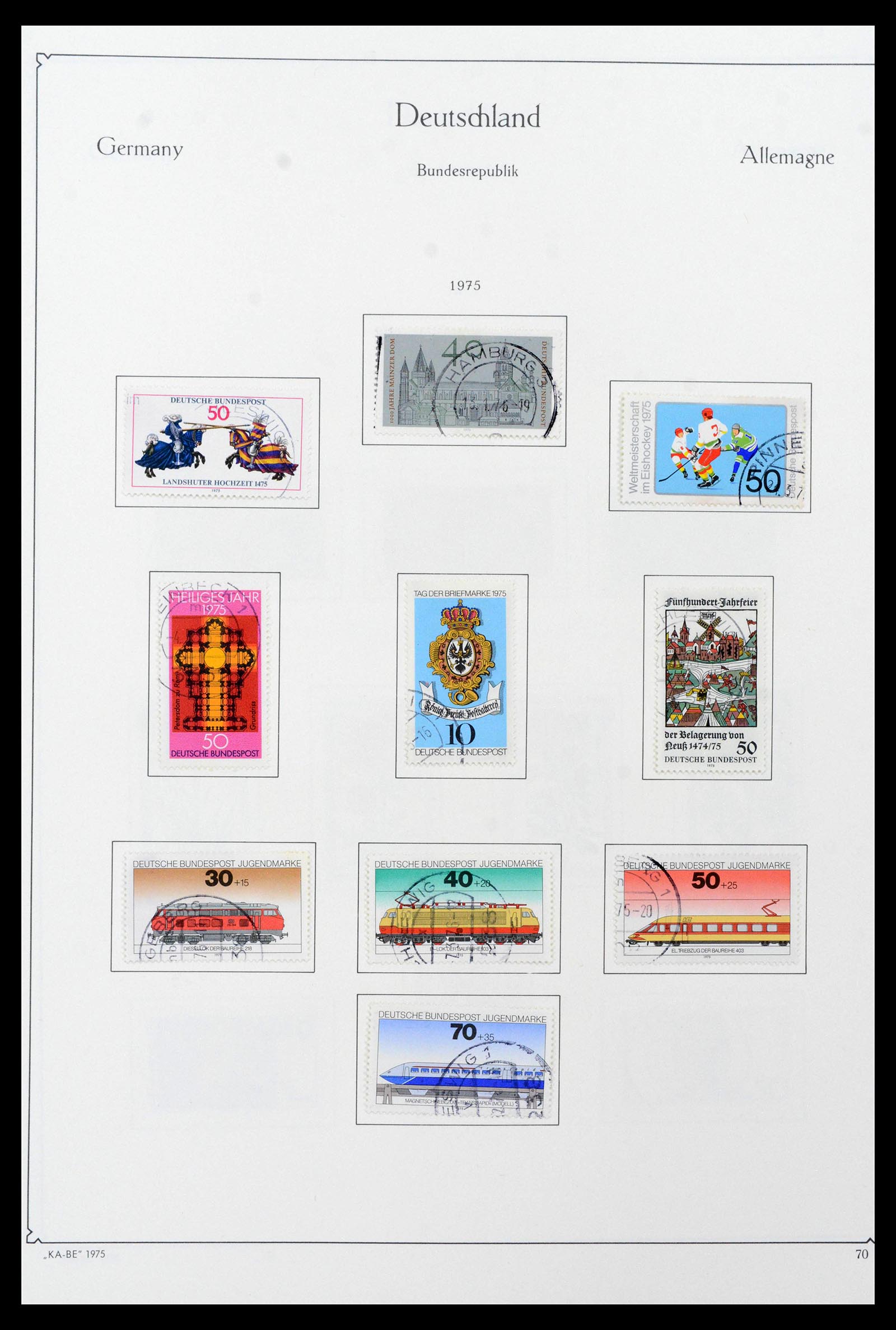39148 0095 - Stamp collection 39148 Bundespost 1949-1987.