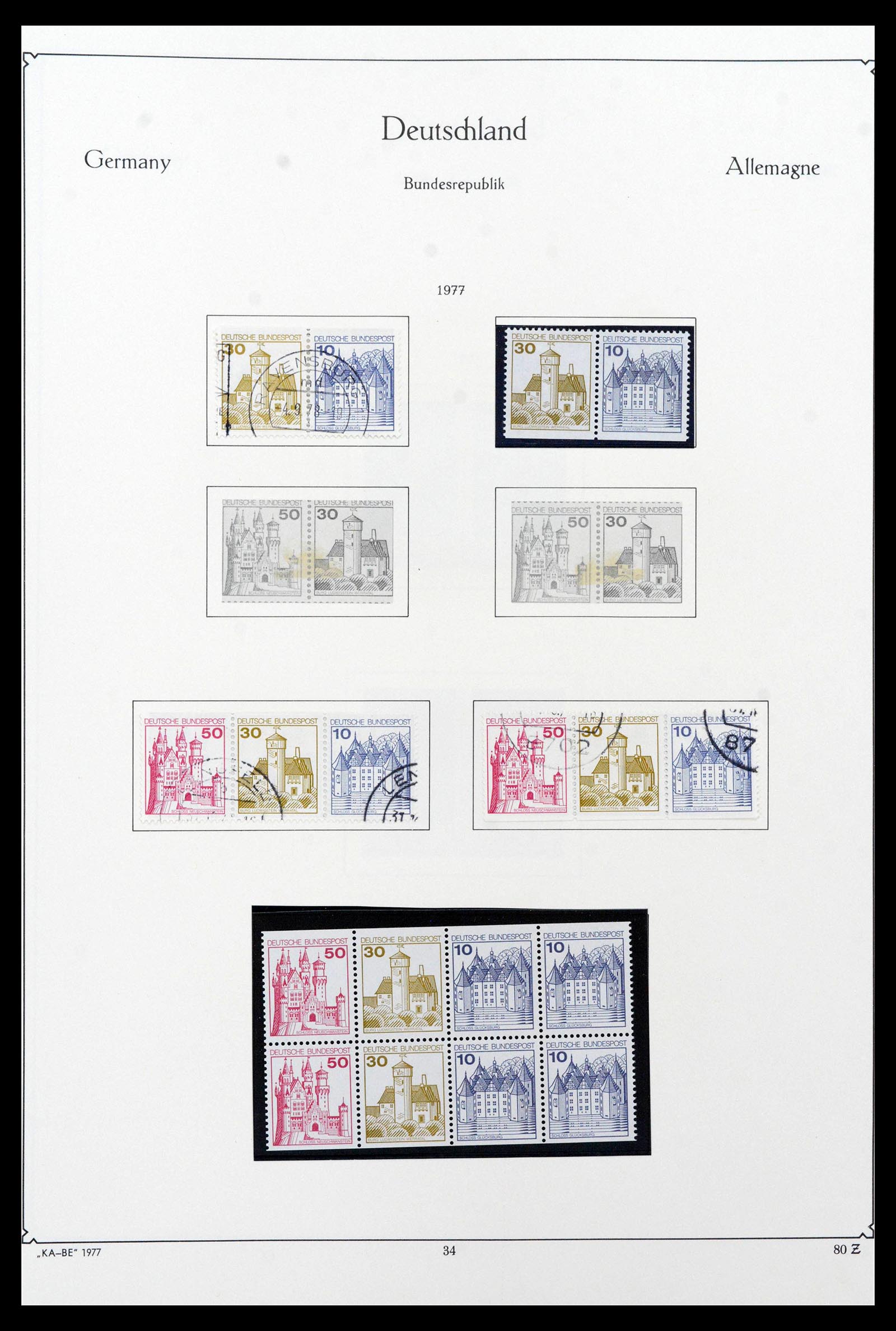 39148 0111 - Stamp collection 39148 Bundespost 1949-1987.