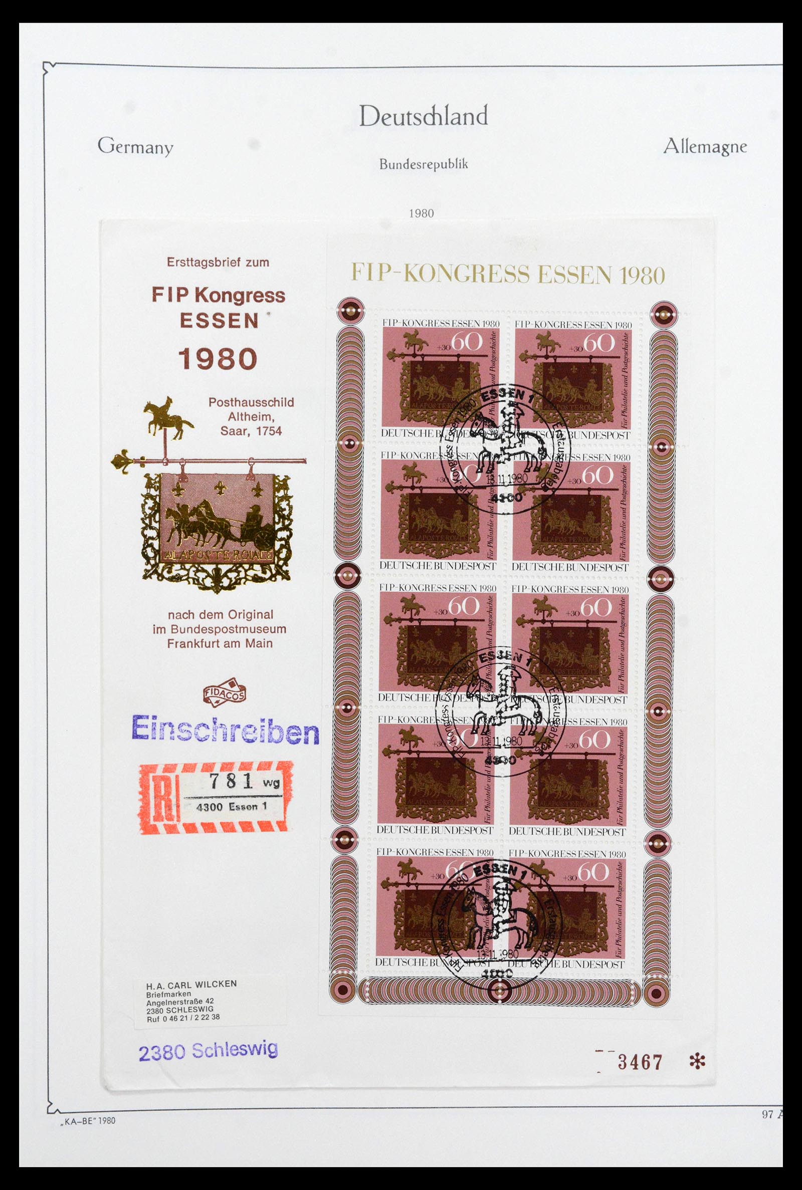 39148 0128 - Stamp collection 39148 Bundespost 1949-1987.