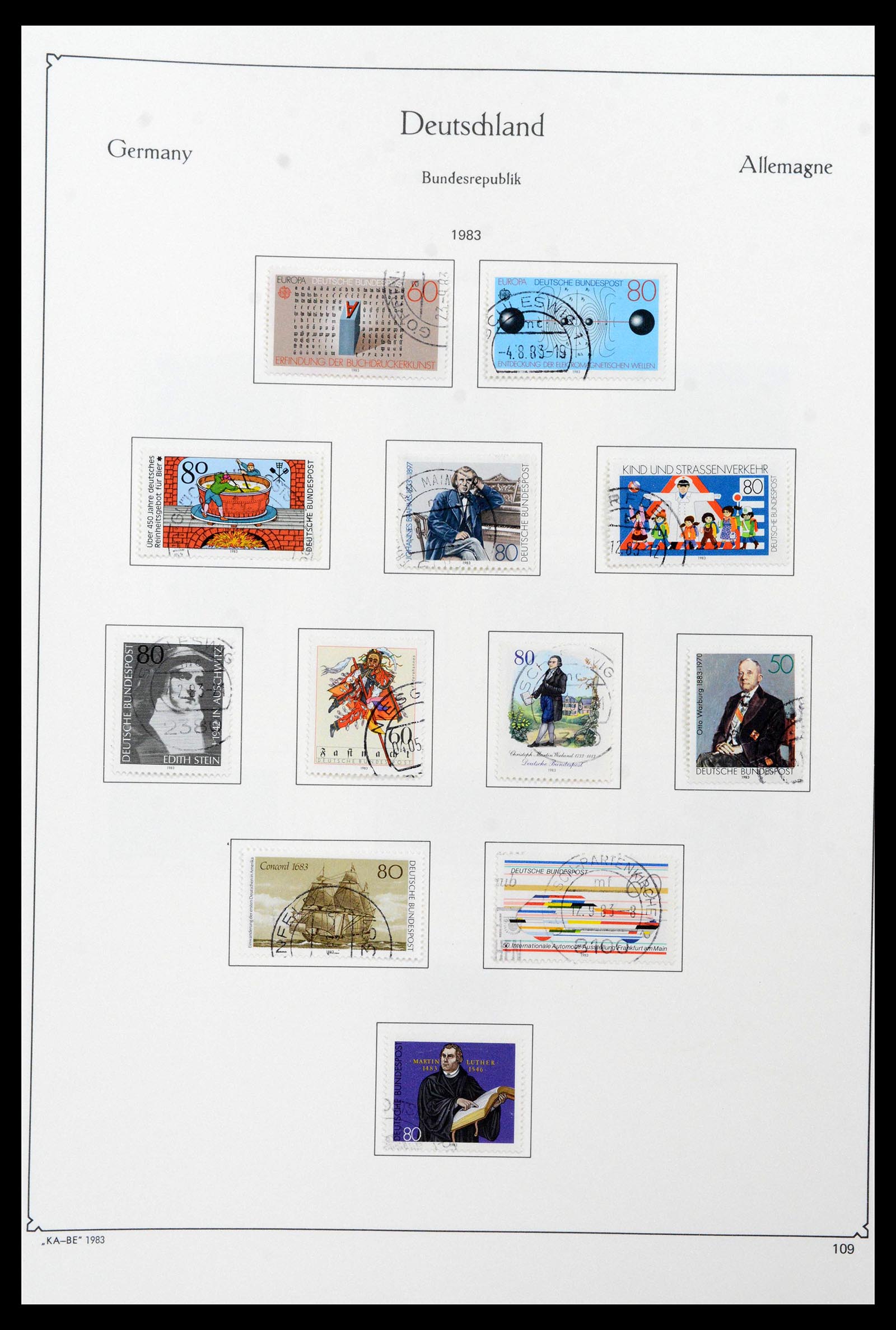 39148 0140 - Stamp collection 39148 Bundespost 1949-1987.