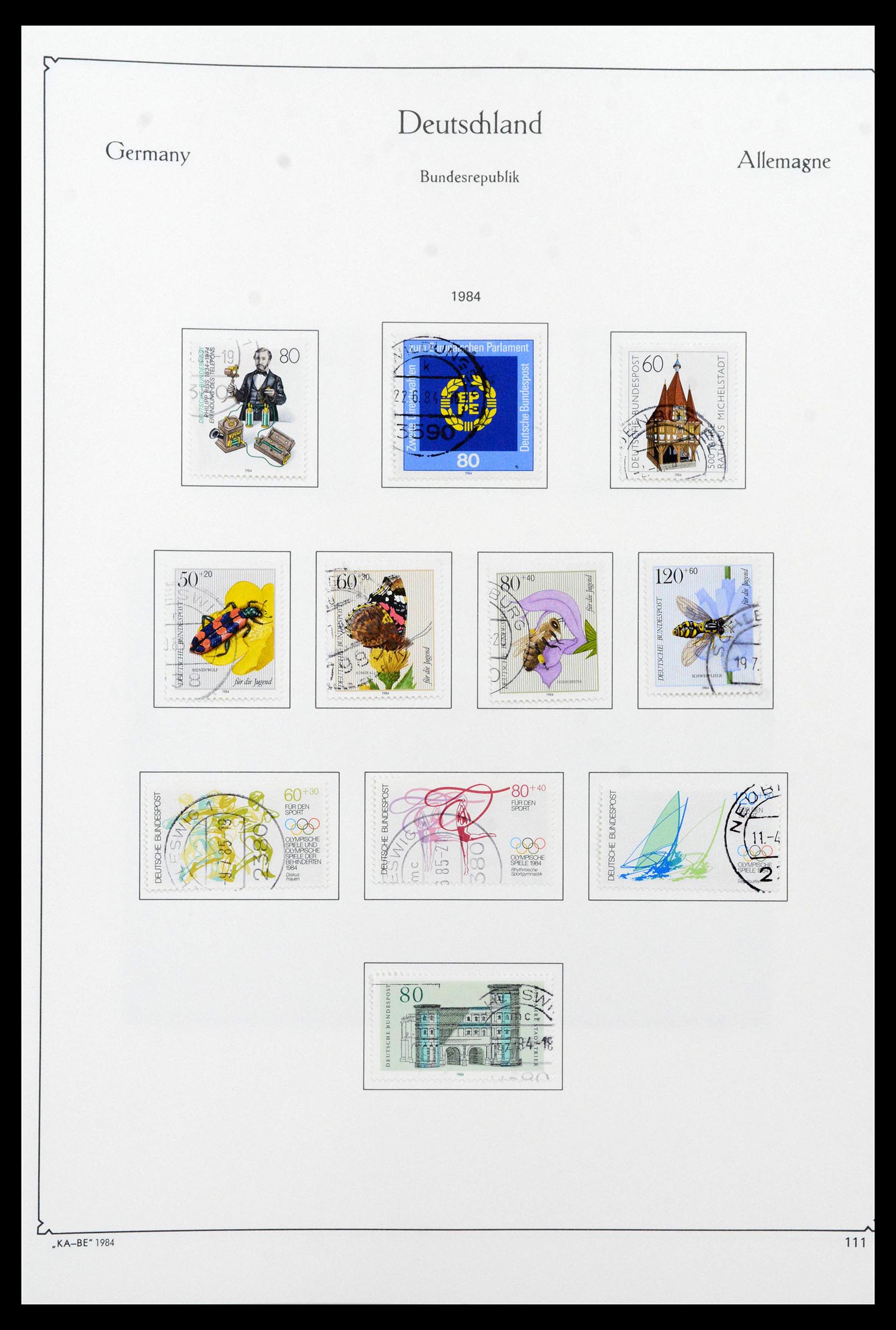 39148 0142 - Stamp collection 39148 Bundespost 1949-1987.