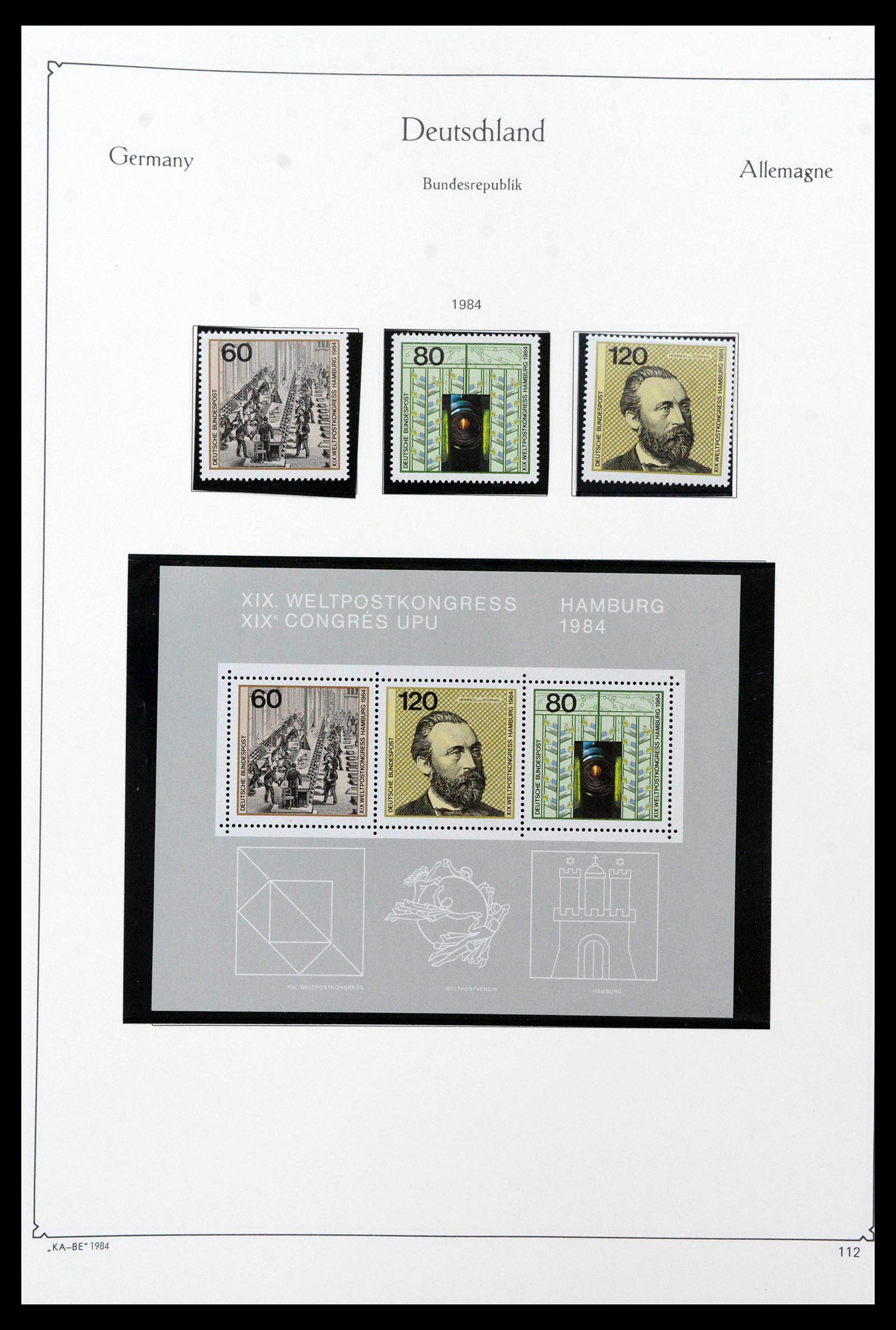 39148 0143 - Stamp collection 39148 Bundespost 1949-1987.