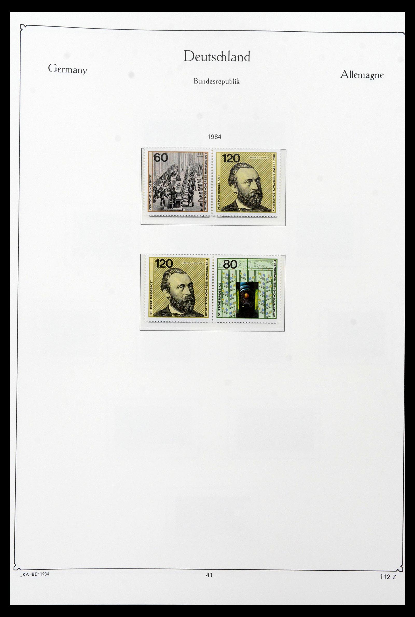 39148 0144 - Stamp collection 39148 Bundespost 1949-1987.