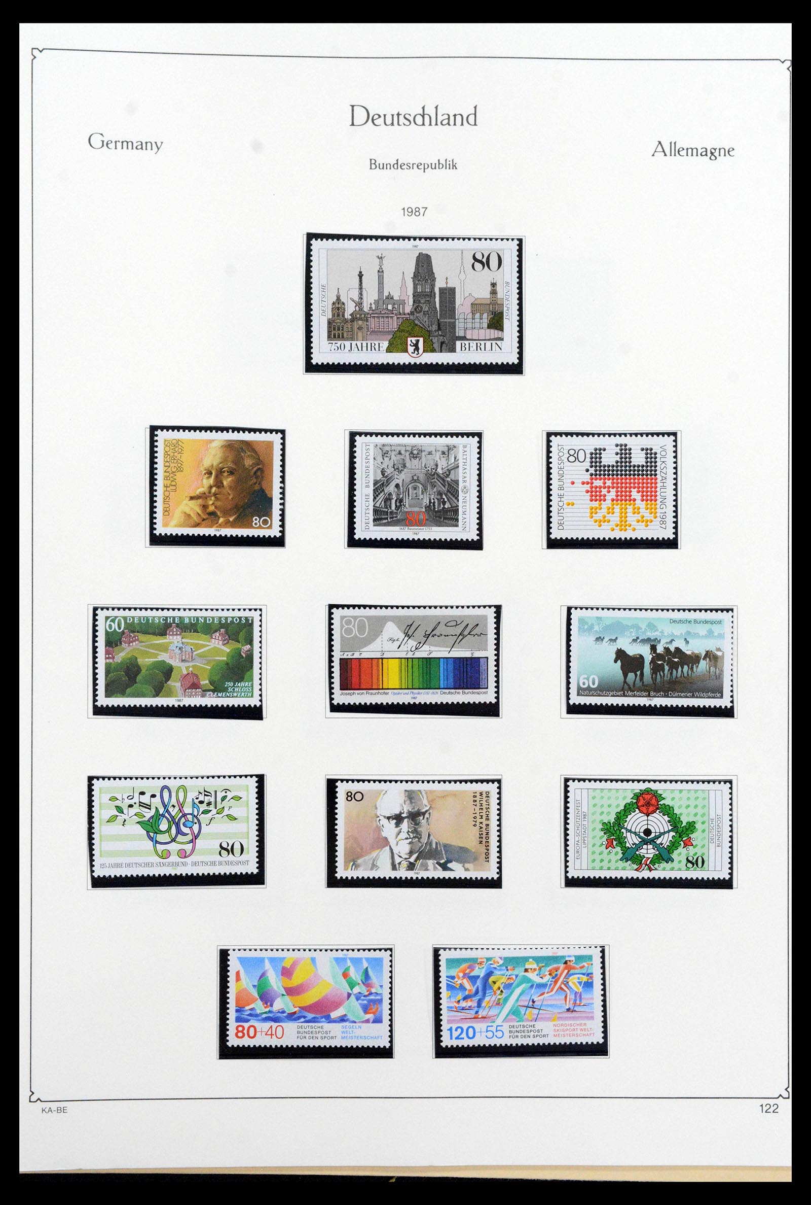 39148 0154 - Stamp collection 39148 Bundespost 1949-1987.