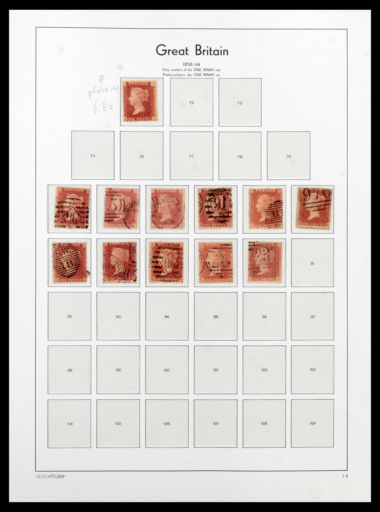 39150 0003 - Postzegelverzameling 39150 Engeland 1840-1984.