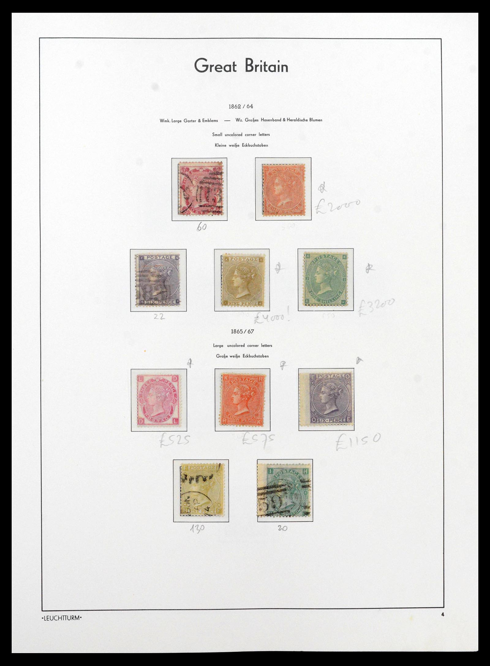 39150 0008 - Postzegelverzameling 39150 Engeland 1840-1984.