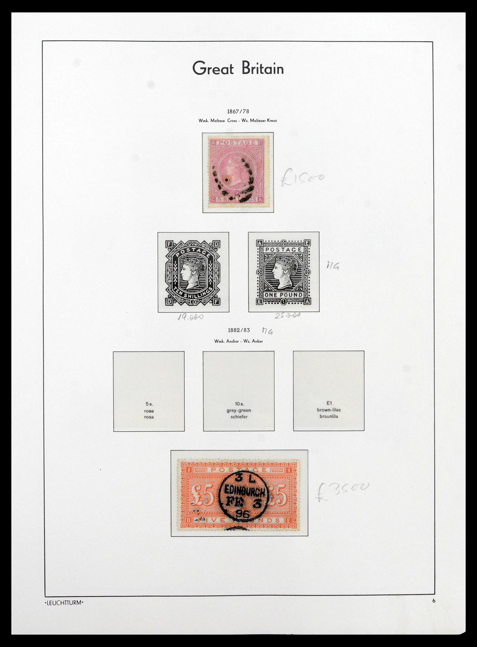 39150 0010 - Postzegelverzameling 39150 Engeland 1840-1984.