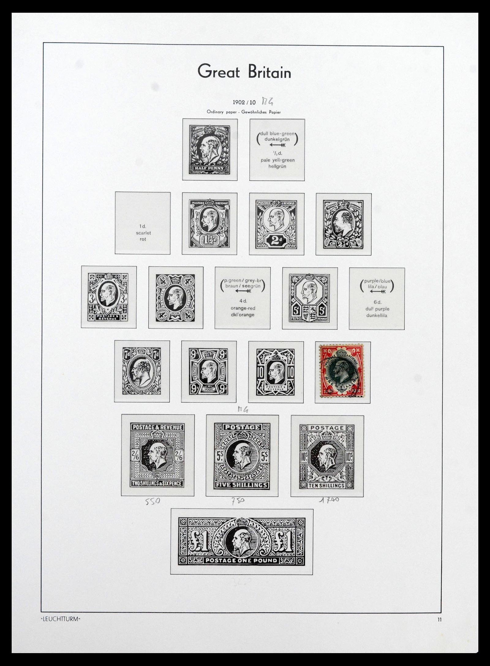 39150 0012 - Postzegelverzameling 39150 Engeland 1840-1984.