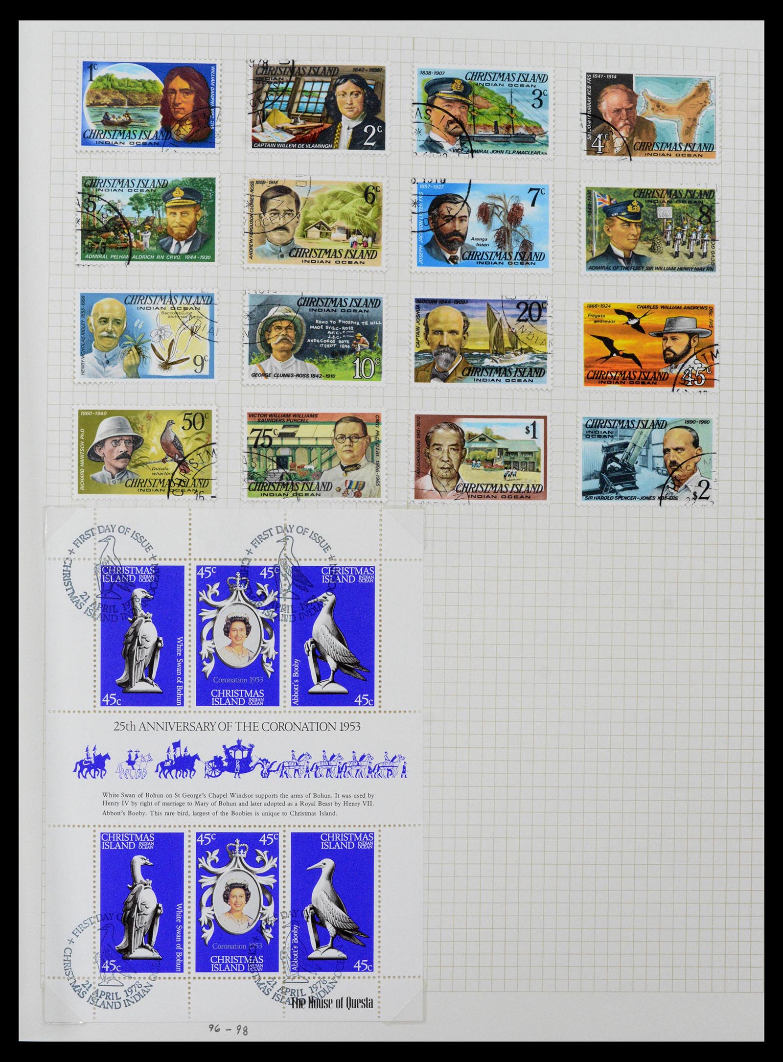 39152 0021 - Postzegelverzameling 39152 Engelse koloniën 1920-2002.