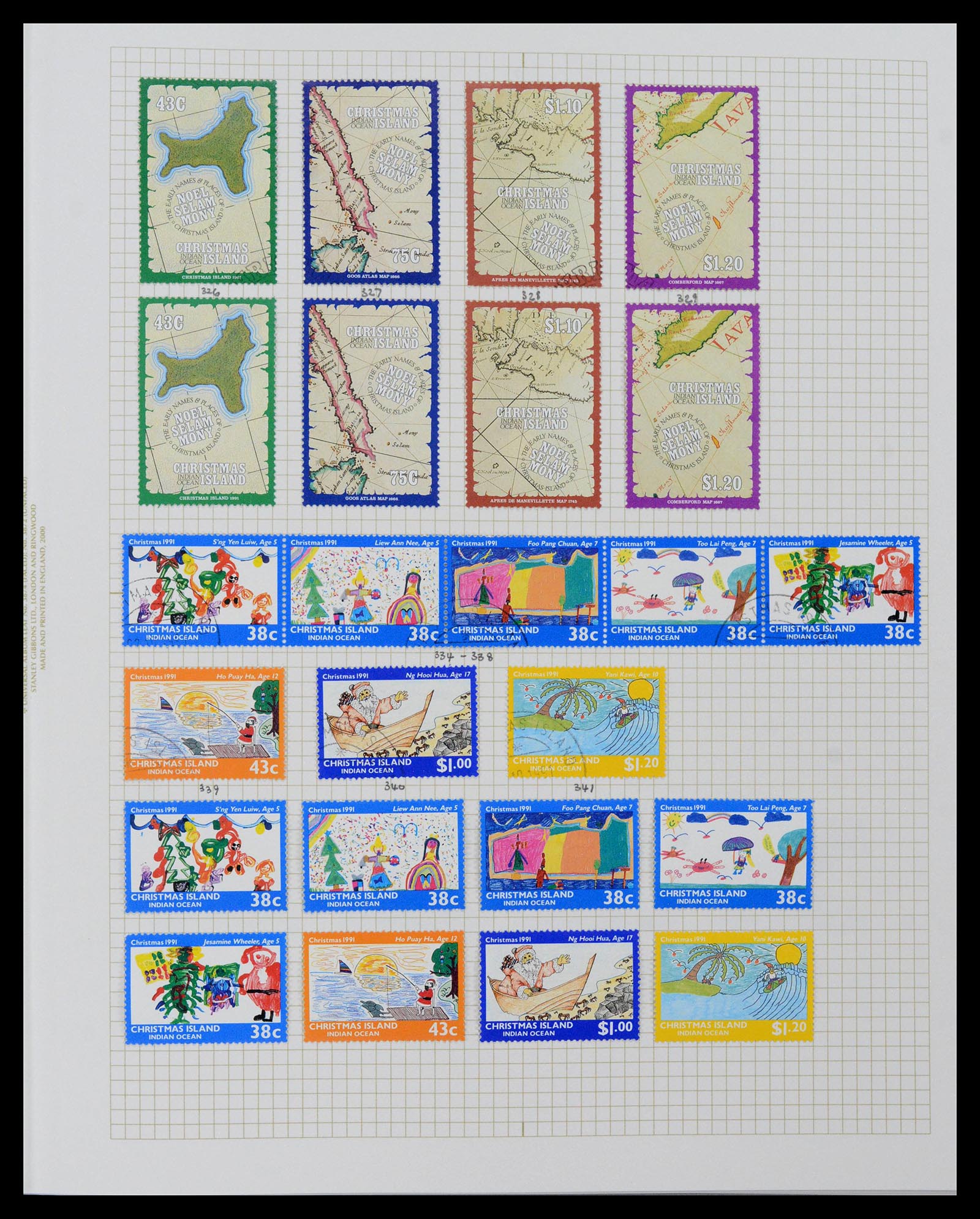39152 0041 - Postzegelverzameling 39152 Engelse koloniën 1920-2002.