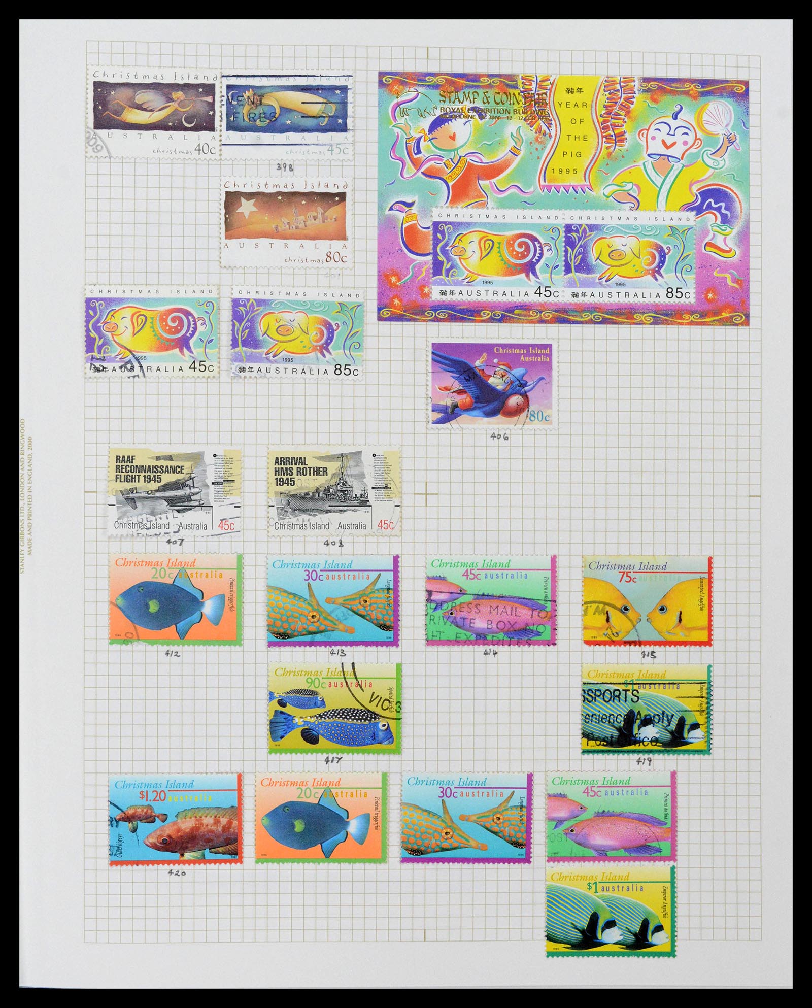 39152 0047 - Postzegelverzameling 39152 Engelse koloniën 1920-2002.