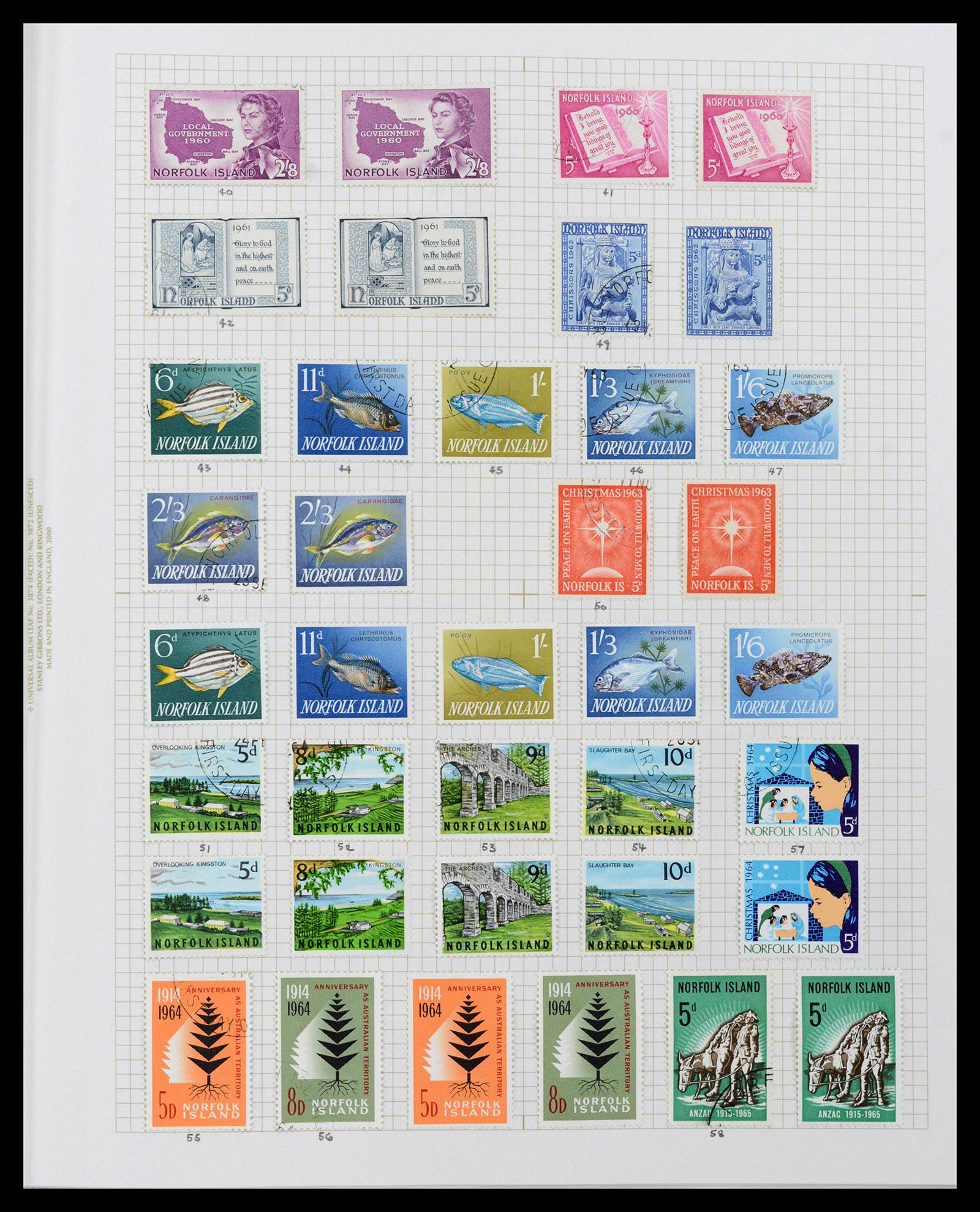 39152 0054 - Postzegelverzameling 39152 Engelse koloniën 1920-2002.