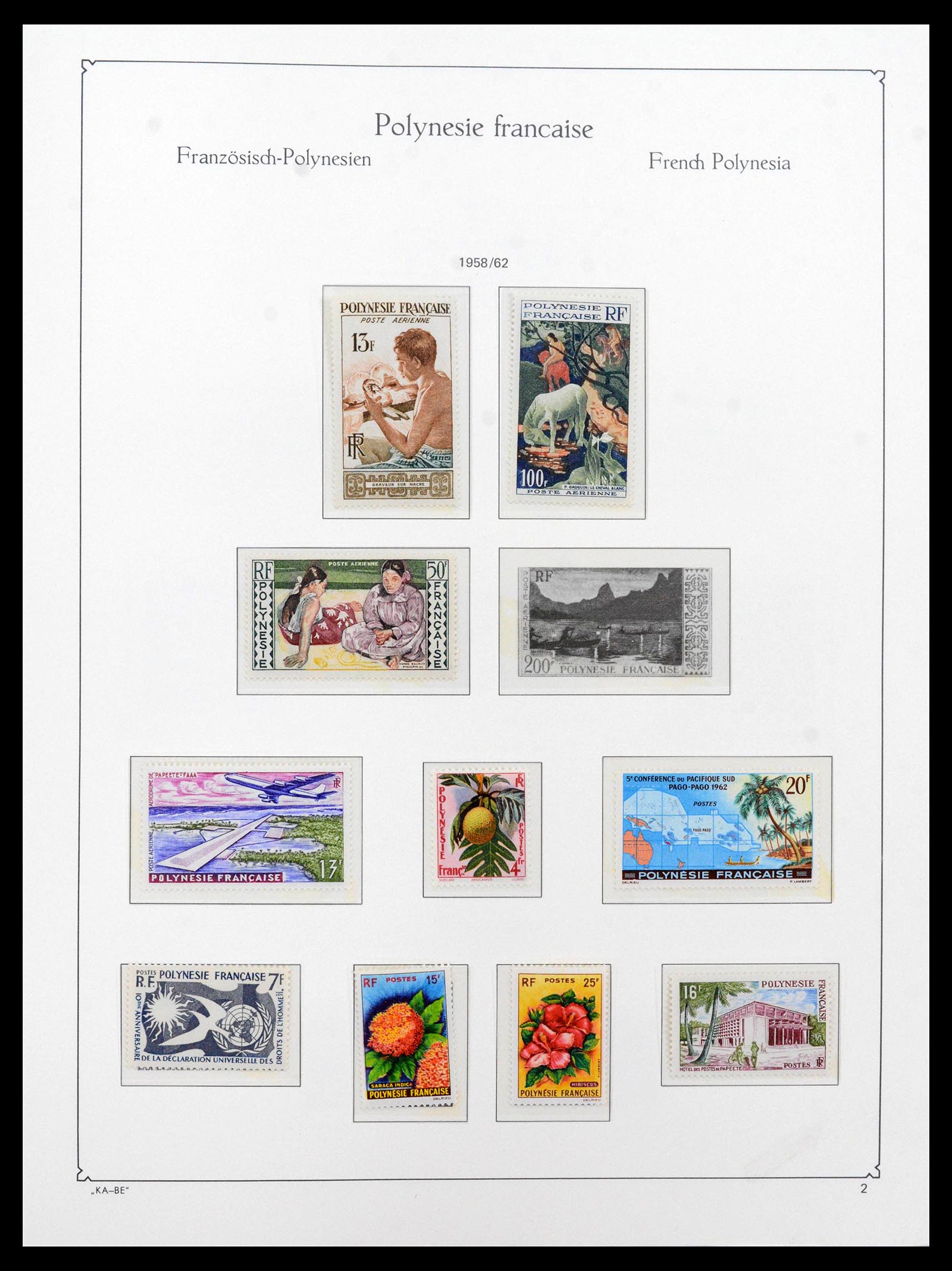 39153 0002 - Postzegelverzameling 39153 Polynesië 1958-1990.