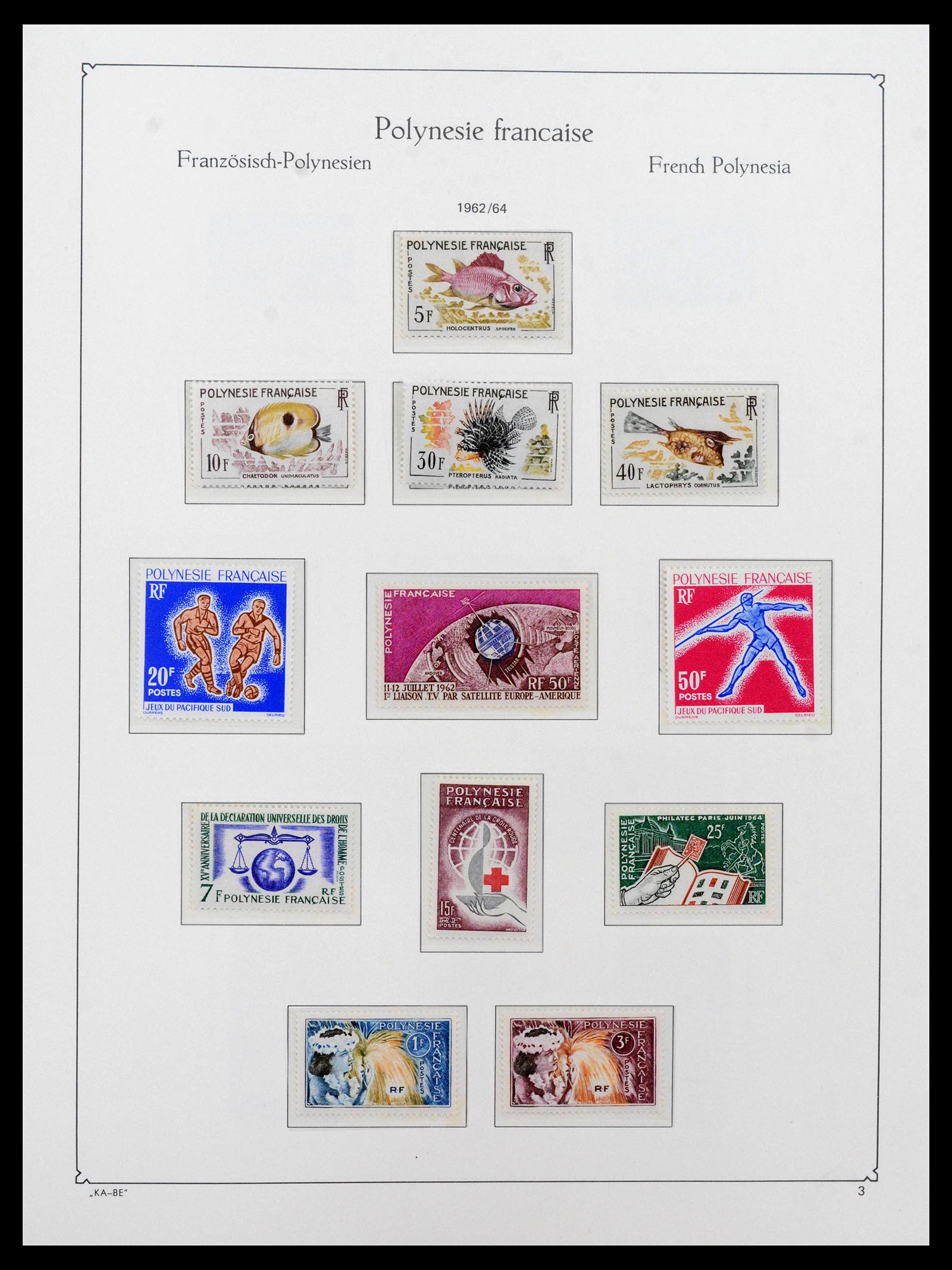 39153 0003 - Postzegelverzameling 39153 Polynesië 1958-1990.