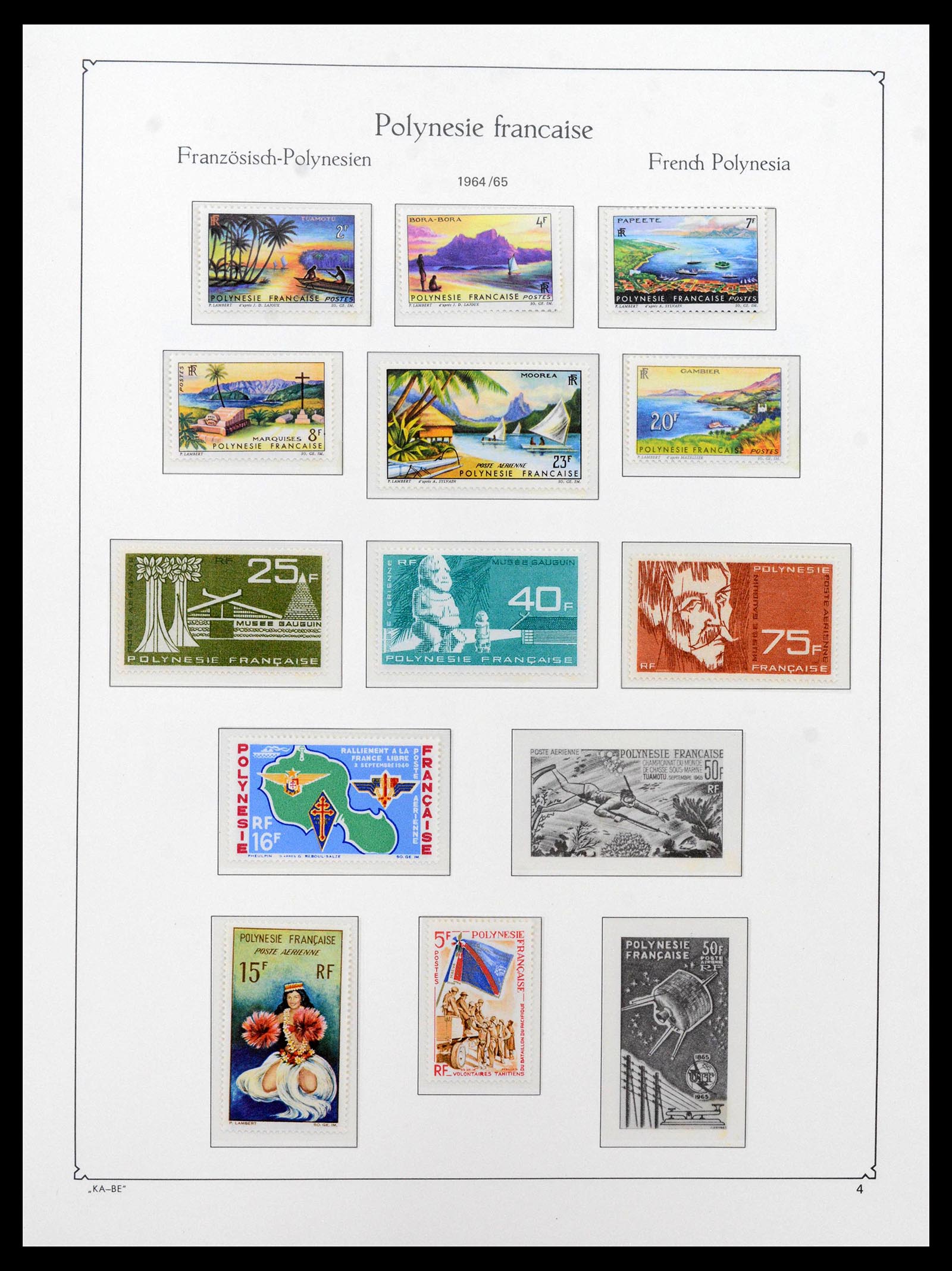 39153 0004 - Postzegelverzameling 39153 Polynesië 1958-1990.