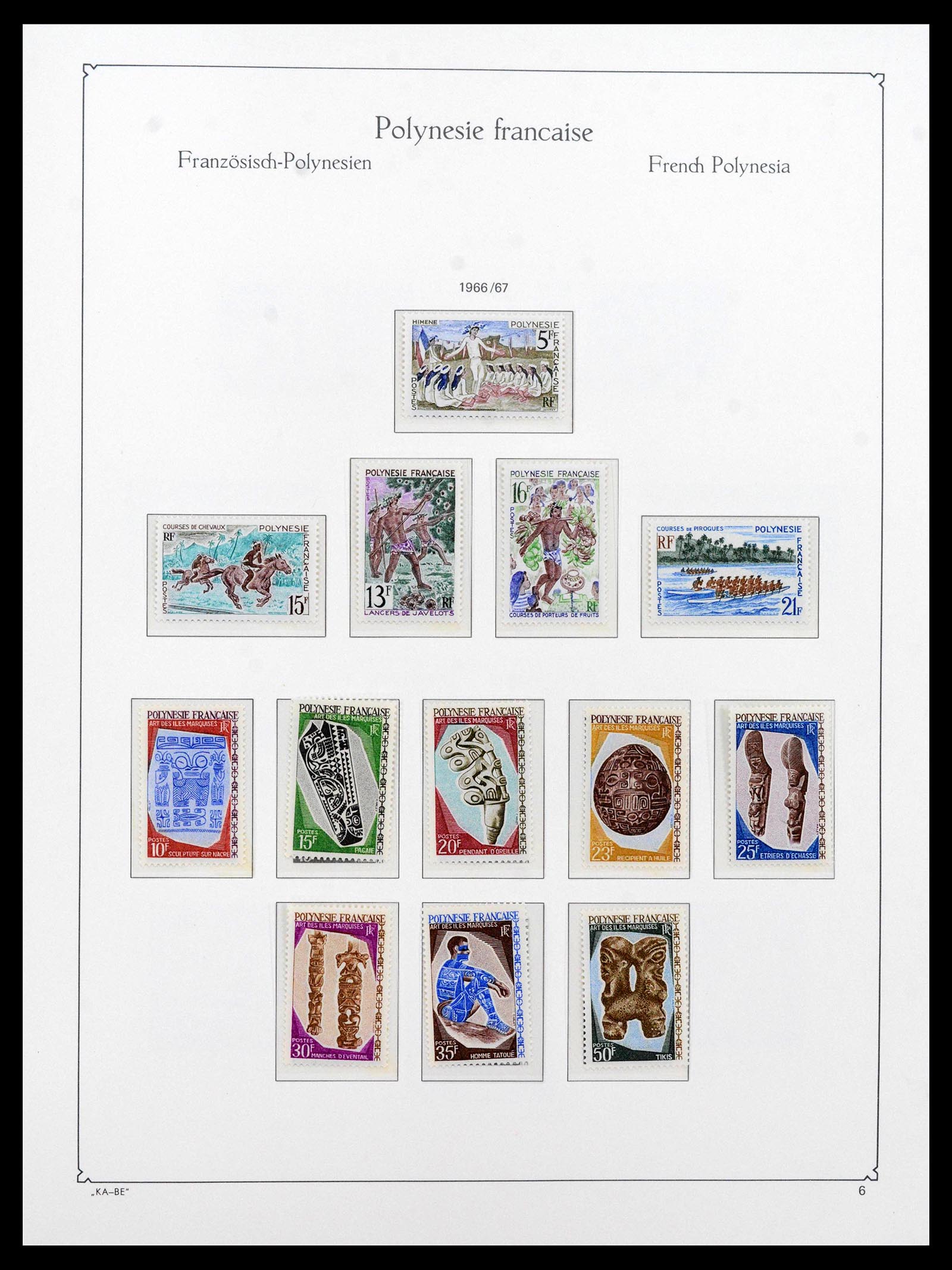 39153 0006 - Stamp collection 39153 Polynesia 1958-1990.