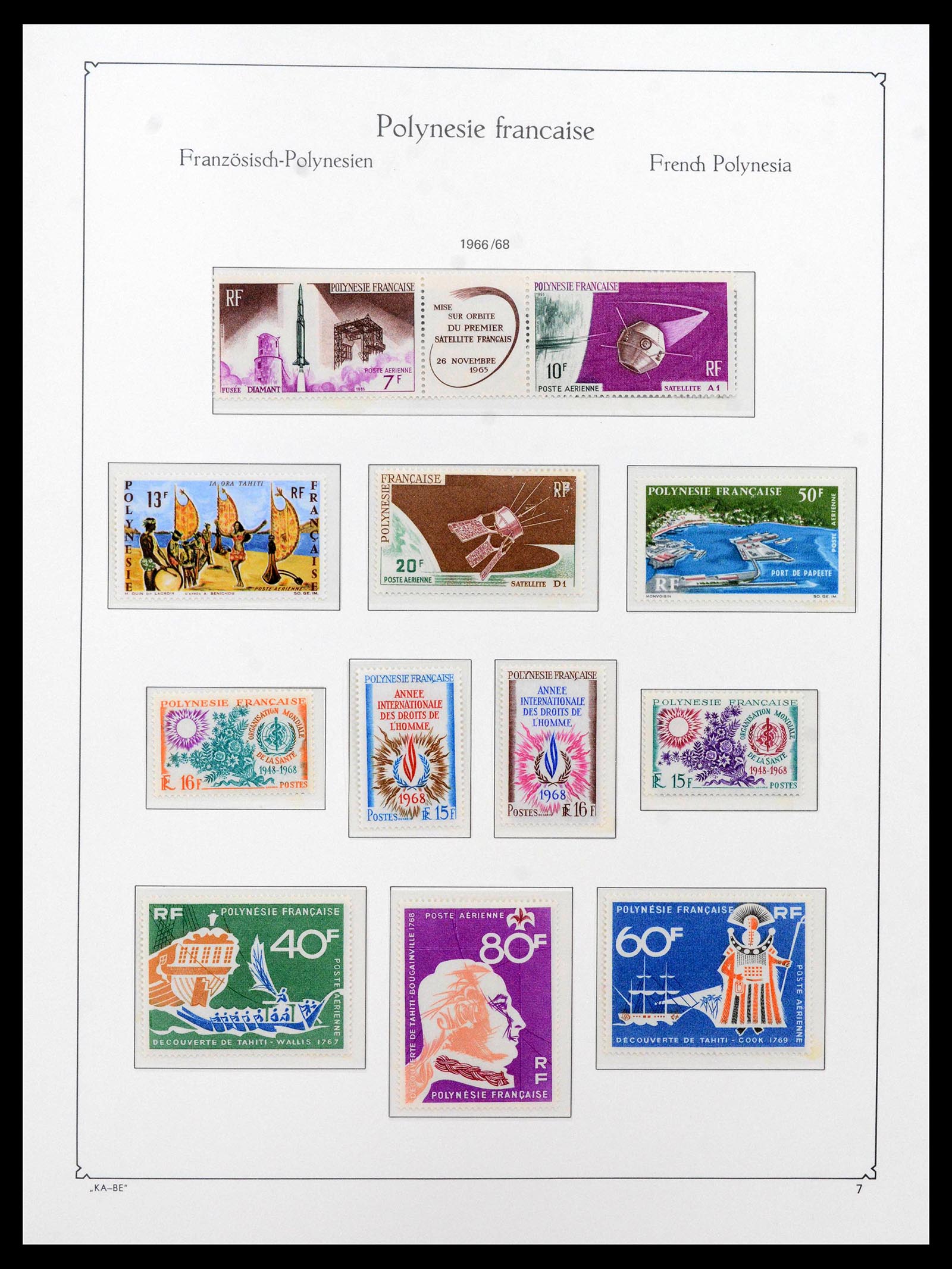 39153 0007 - Postzegelverzameling 39153 Polynesië 1958-1990.