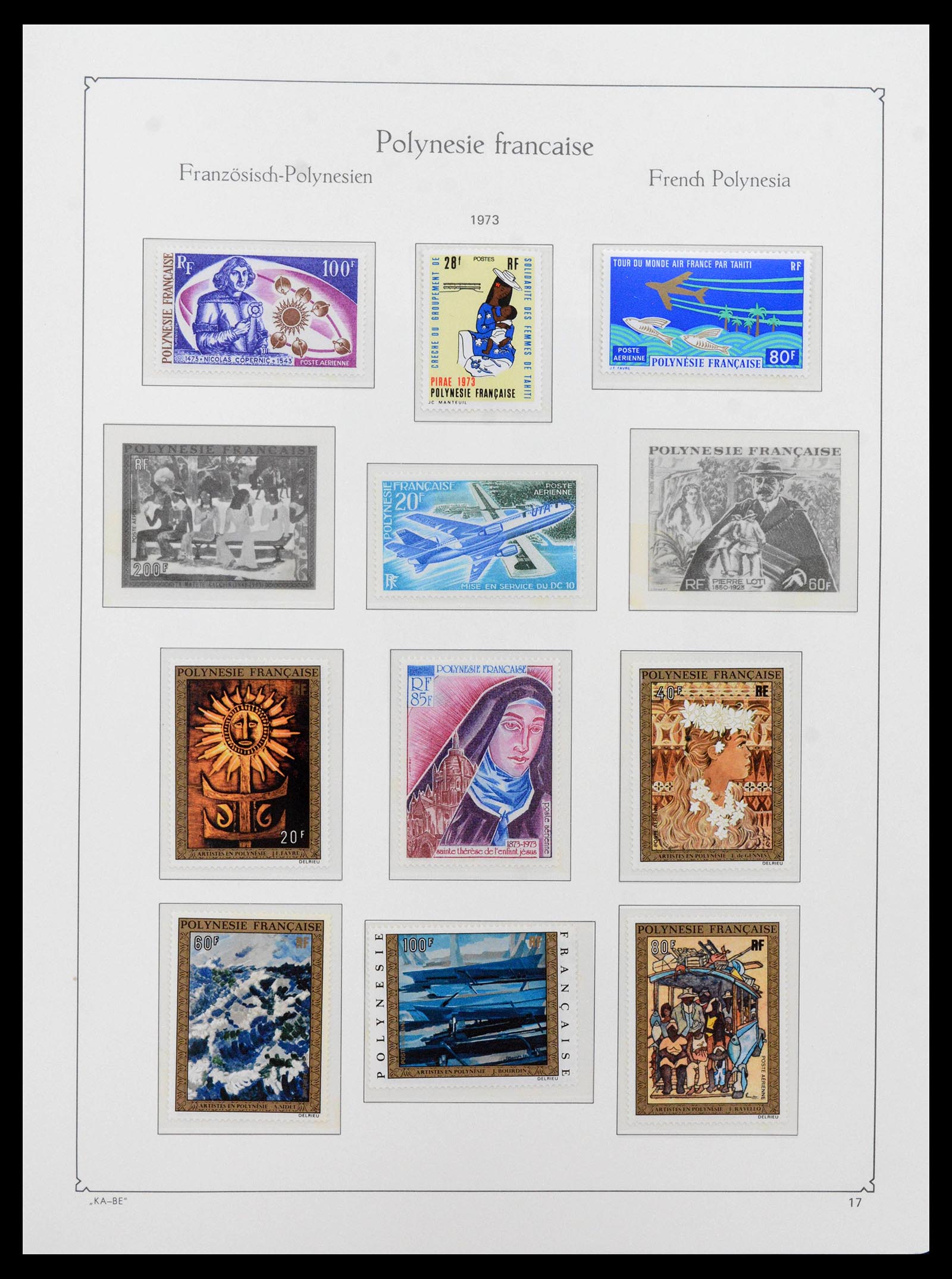 39153 0016 - Postzegelverzameling 39153 Polynesië 1958-1990.