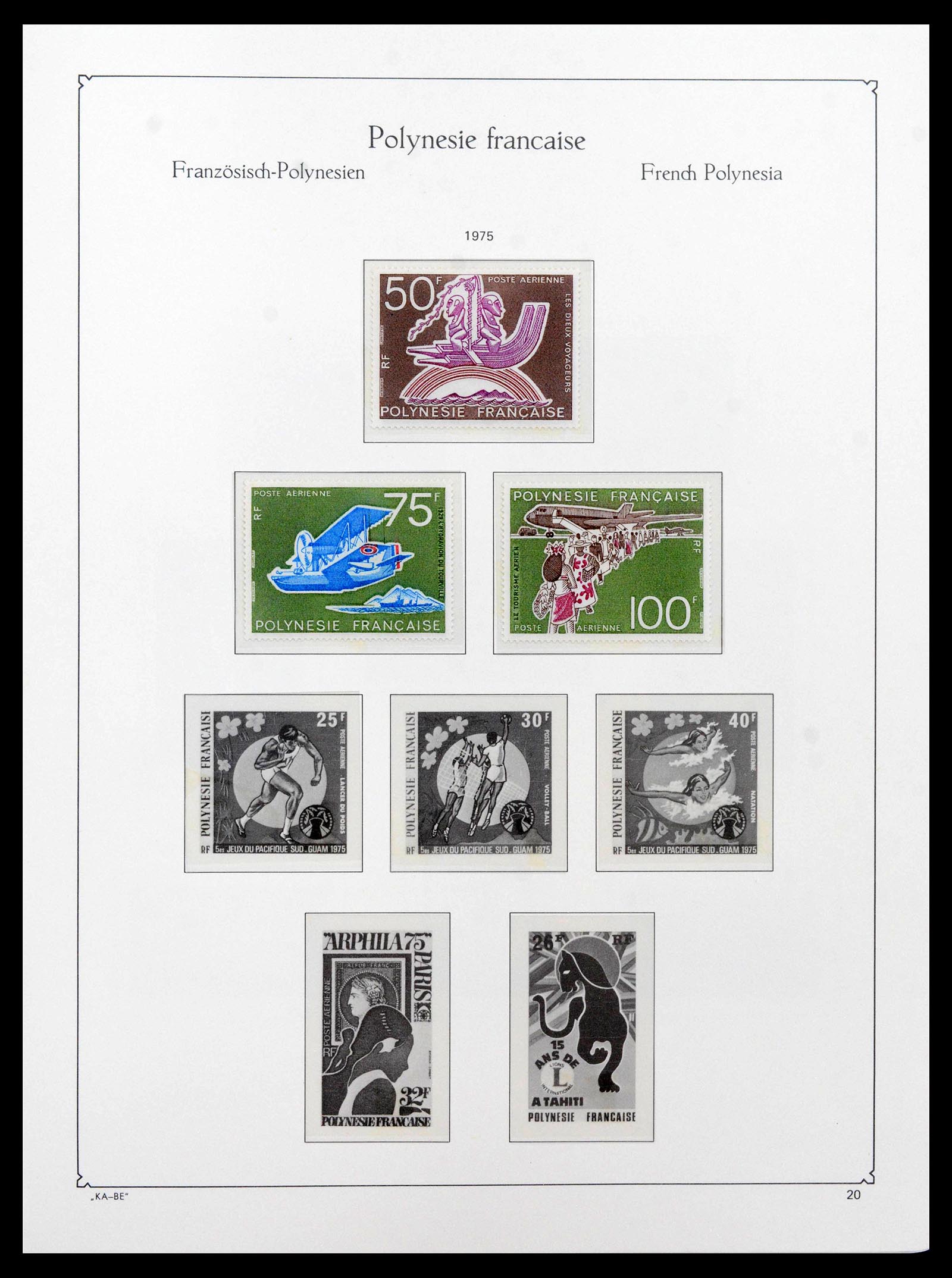39153 0019 - Postzegelverzameling 39153 Polynesië 1958-1990.