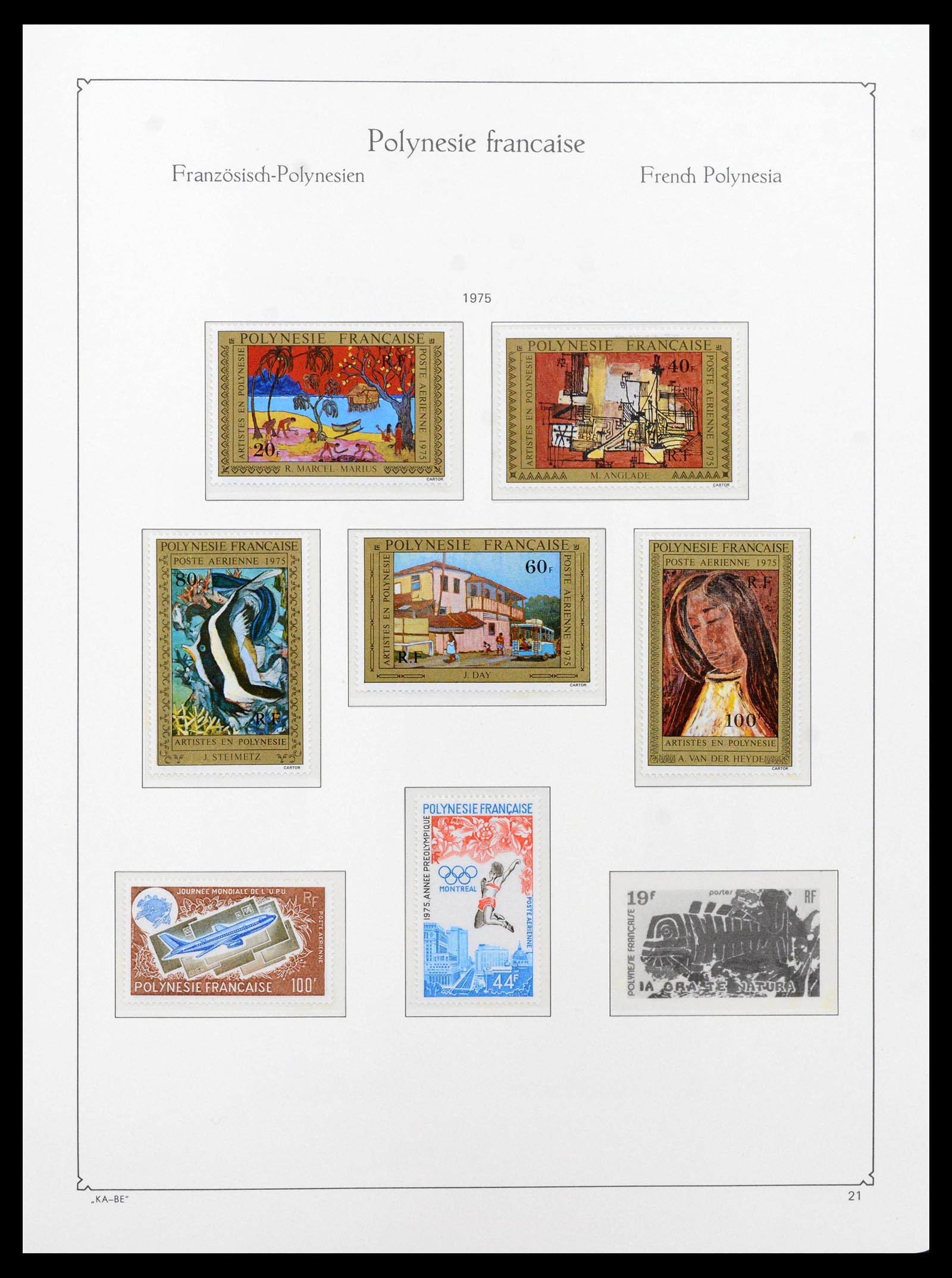 39153 0020 - Postzegelverzameling 39153 Polynesië 1958-1990.