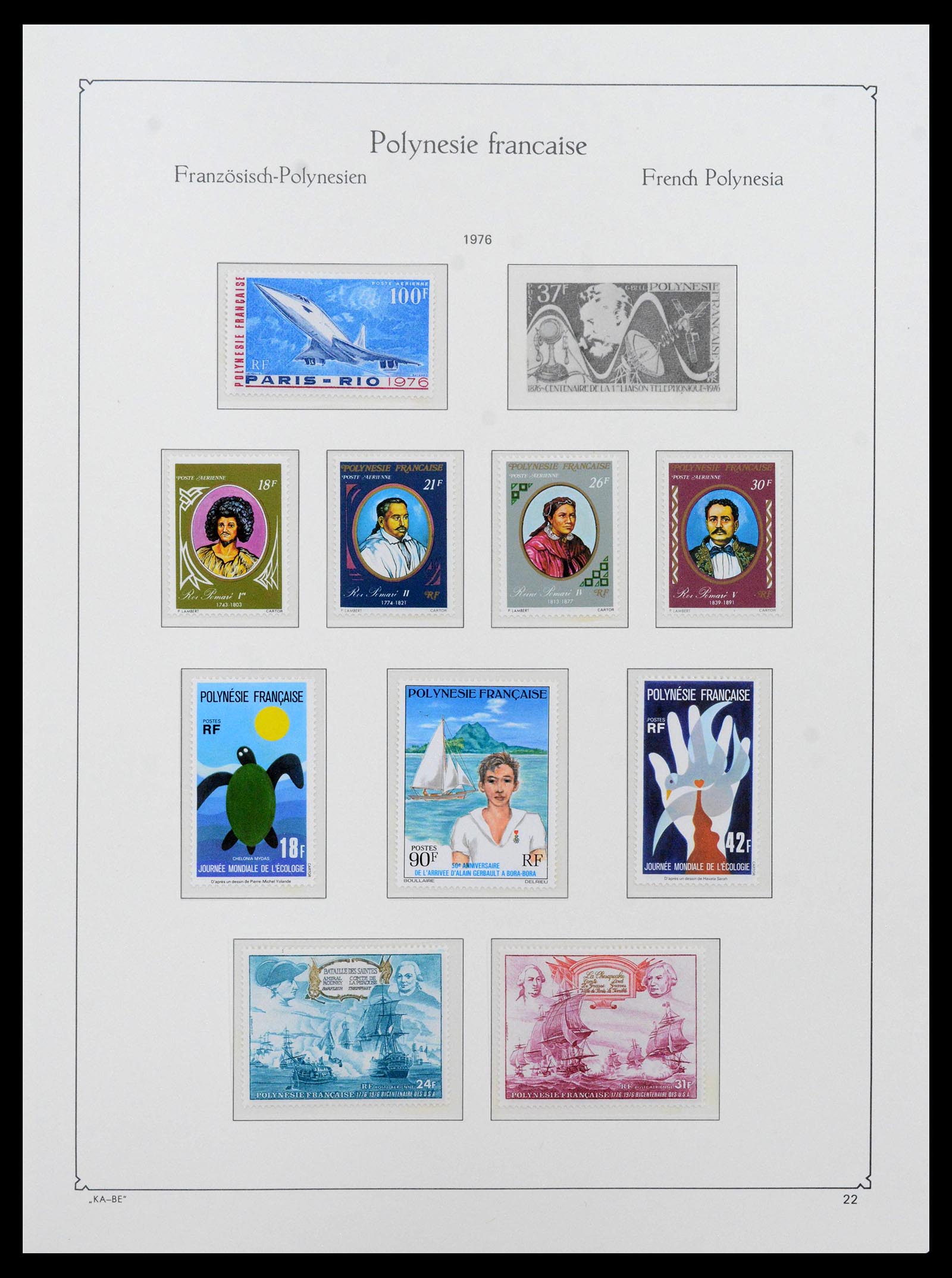 39153 0021 - Stamp collection 39153 Polynesia 1958-1990.