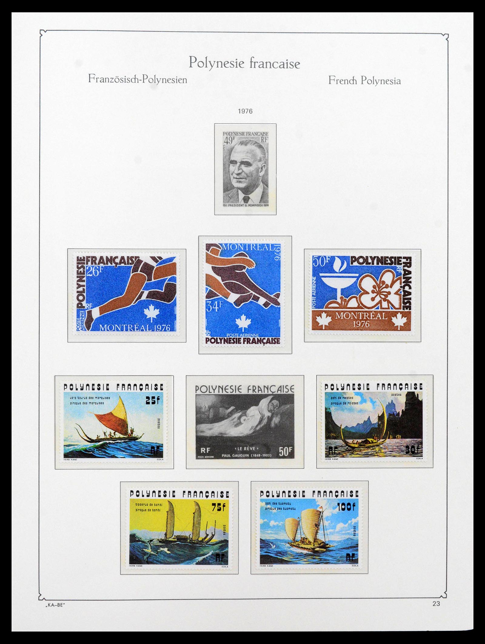 39153 0022 - Stamp collection 39153 Polynesia 1958-1990.