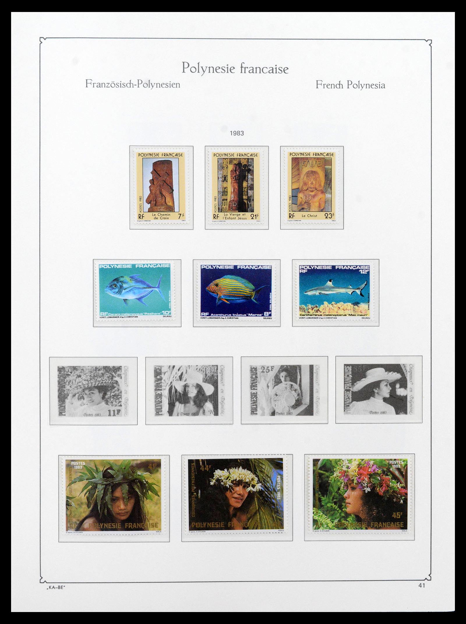 39153 0038 - Stamp collection 39153 Polynesia 1958-1990.