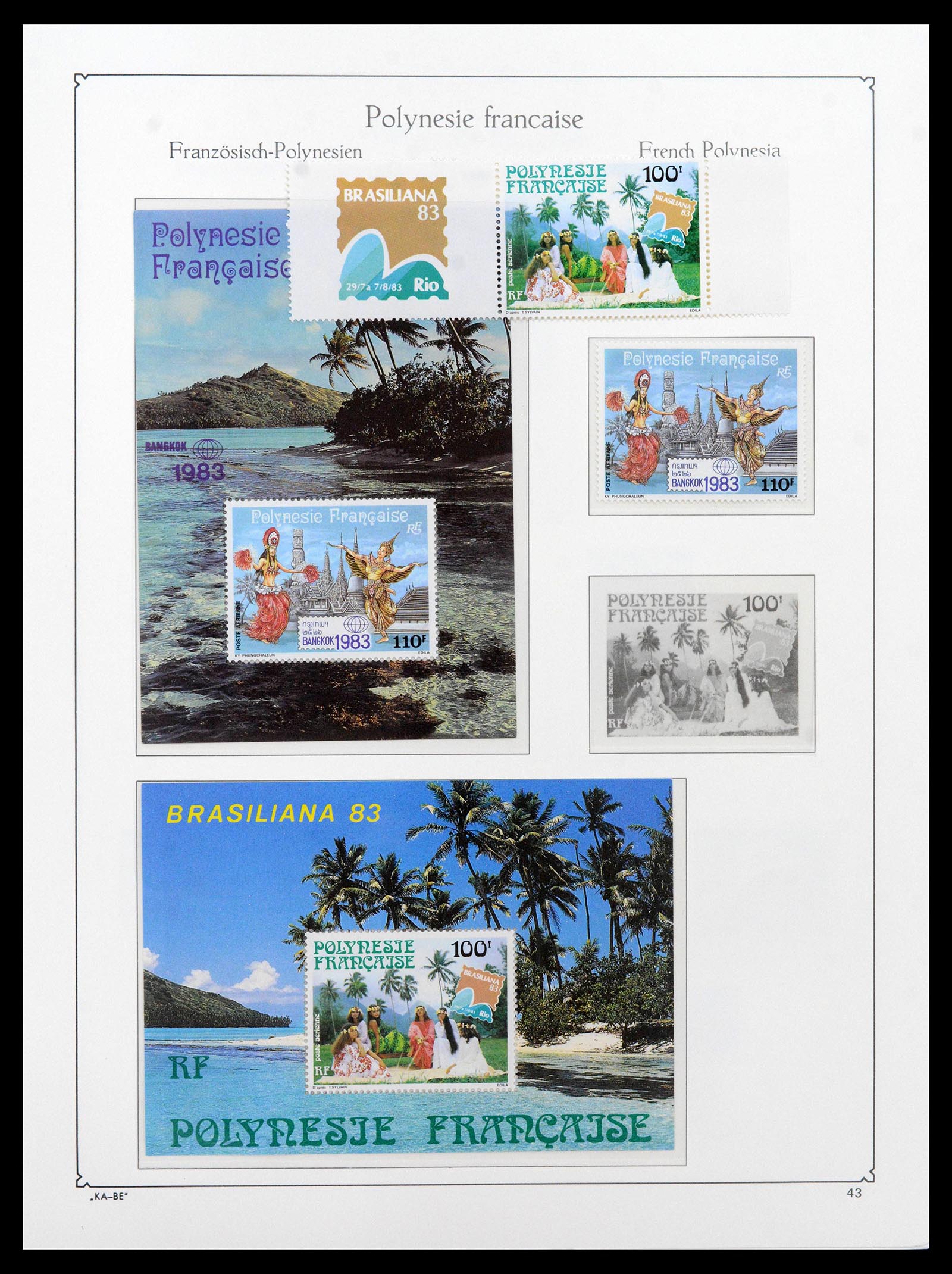 39153 0040 - Stamp collection 39153 Polynesia 1958-1990.