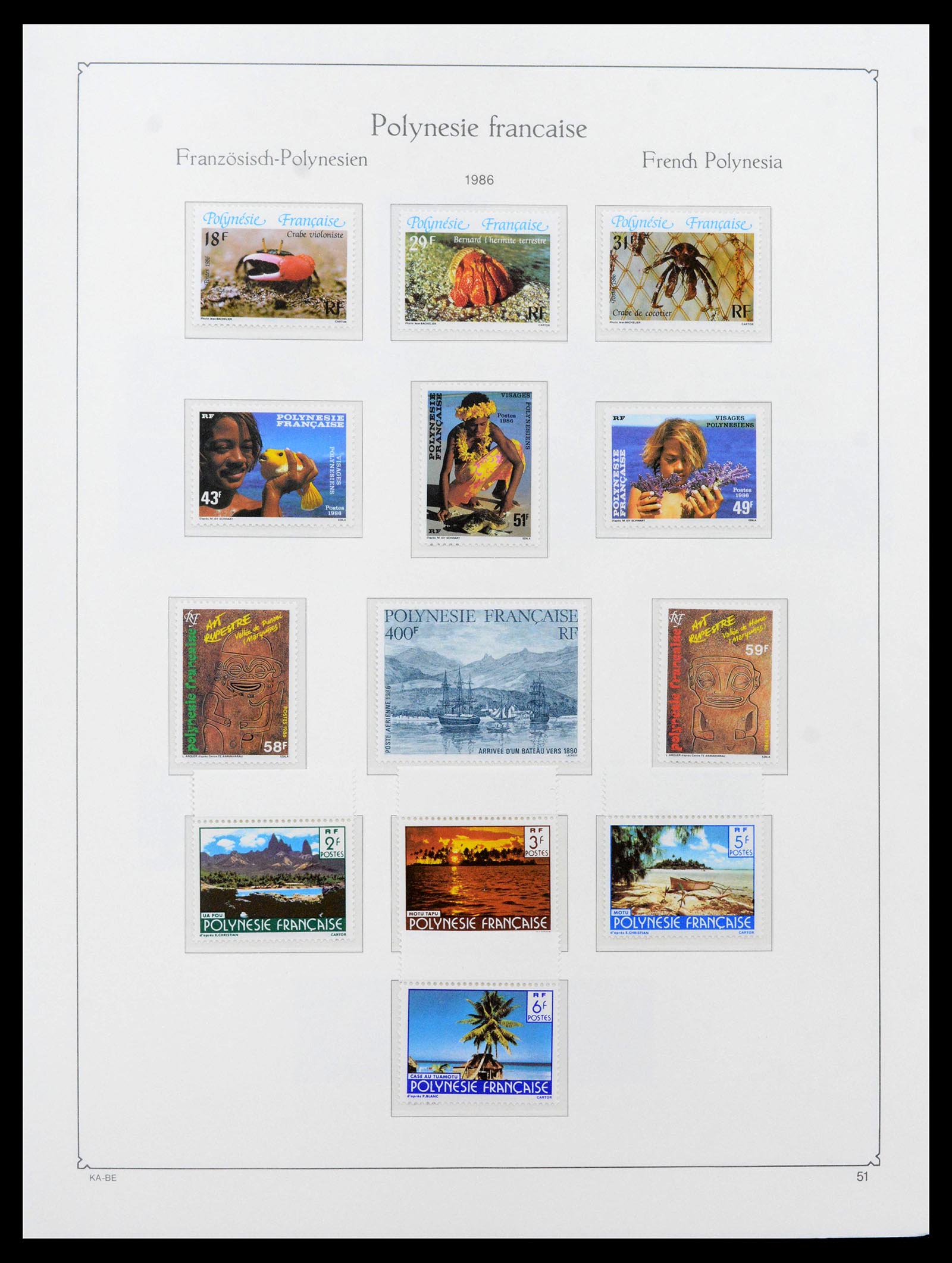 39153 0048 - Stamp collection 39153 Polynesia 1958-1990.