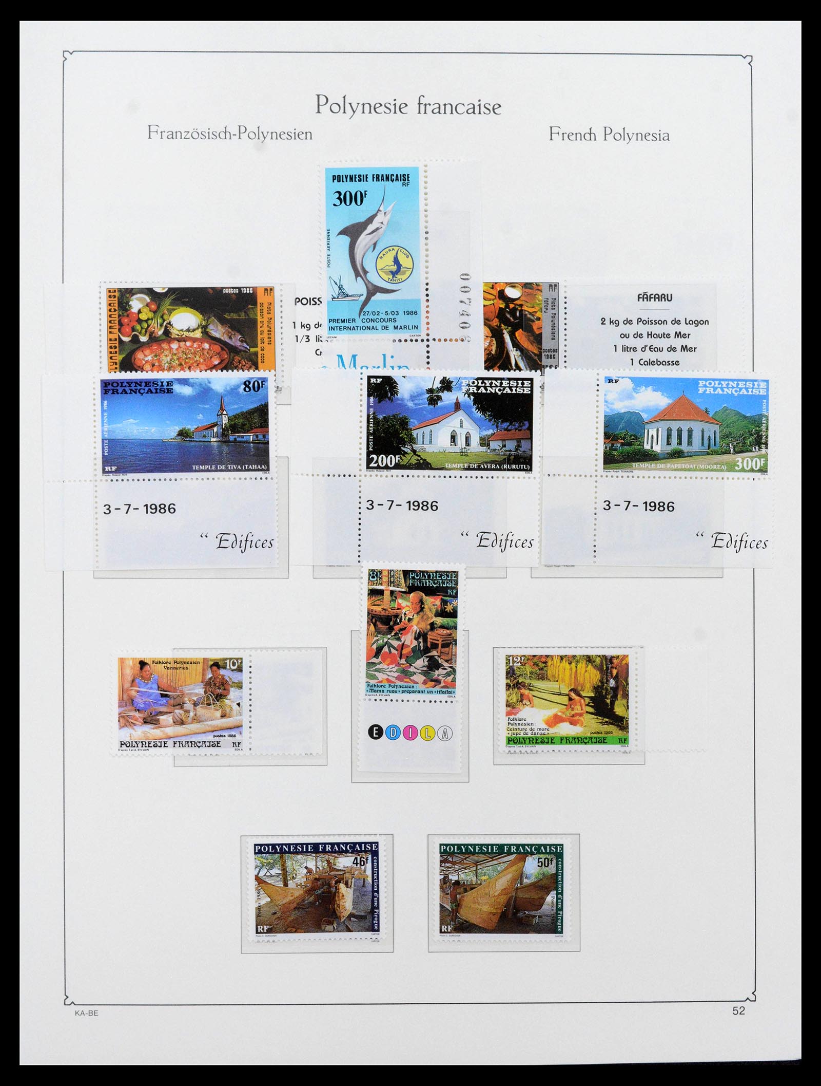39153 0049 - Stamp collection 39153 Polynesia 1958-1990.