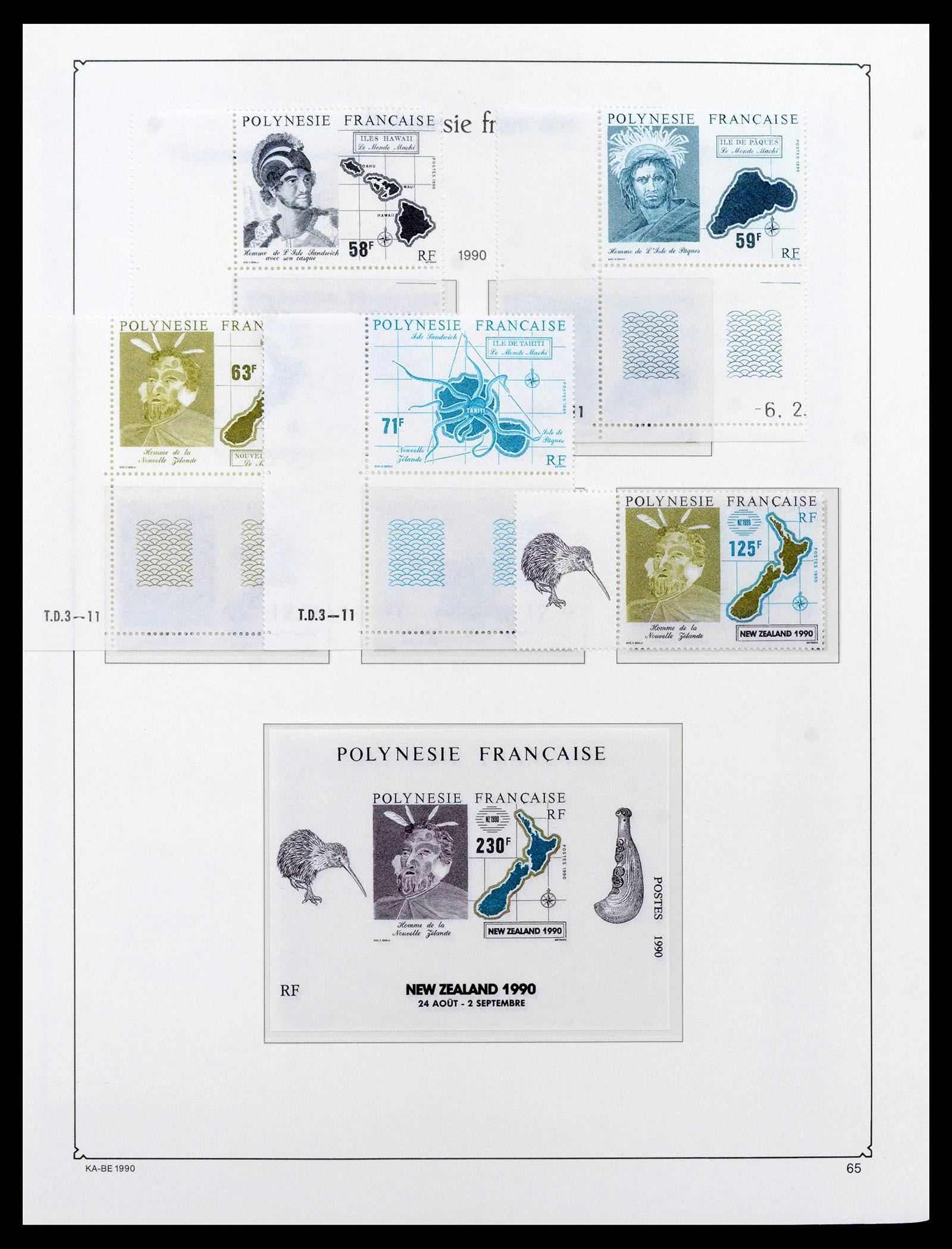 39153 0062 - Stamp collection 39153 Polynesia 1958-1990.